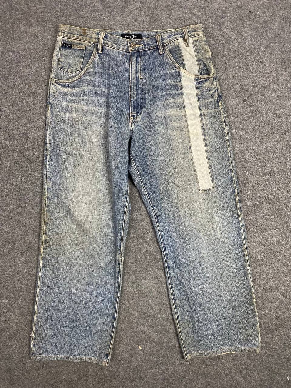 Sean John vintage 90s sean john baggy denim nice design Size US 35 - 8 Thumbnail