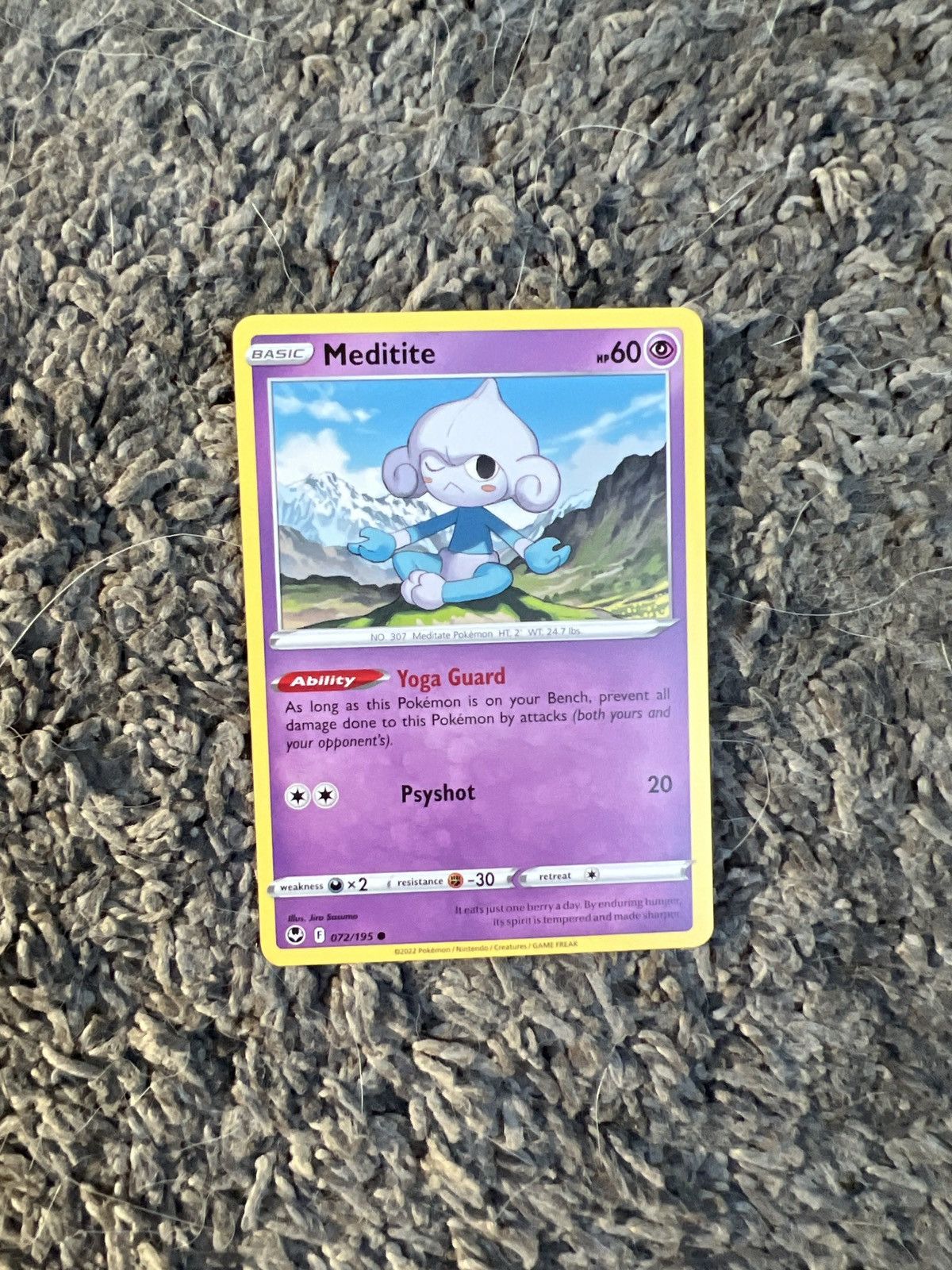 Hypebeast × Nintendo × Pokemon 2022 Pokémon Meditite Basic Card Size ONE SIZE - 1 Thumbnail