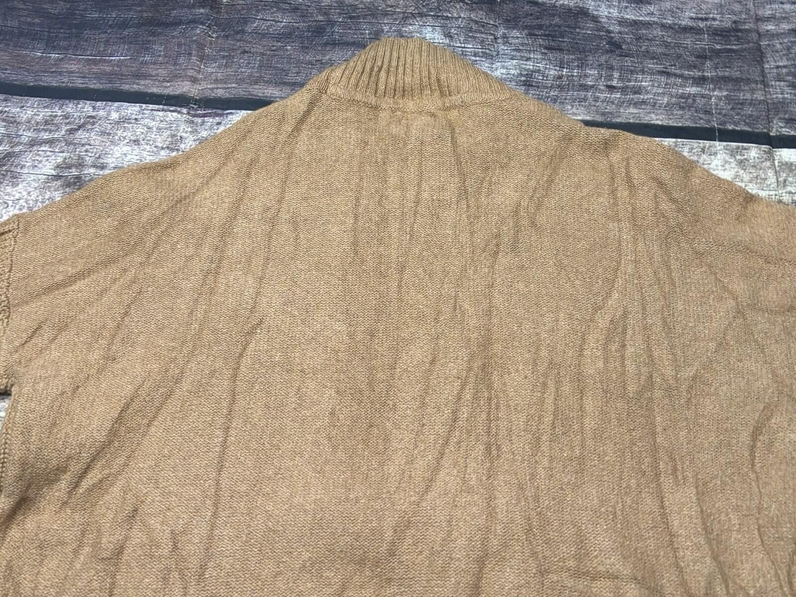 Gap Gap Sweater Mens Medium Fisherman Knit Cotton Wool Blend Tan Size US M / EU 48-50 / 2 - 6 Thumbnail