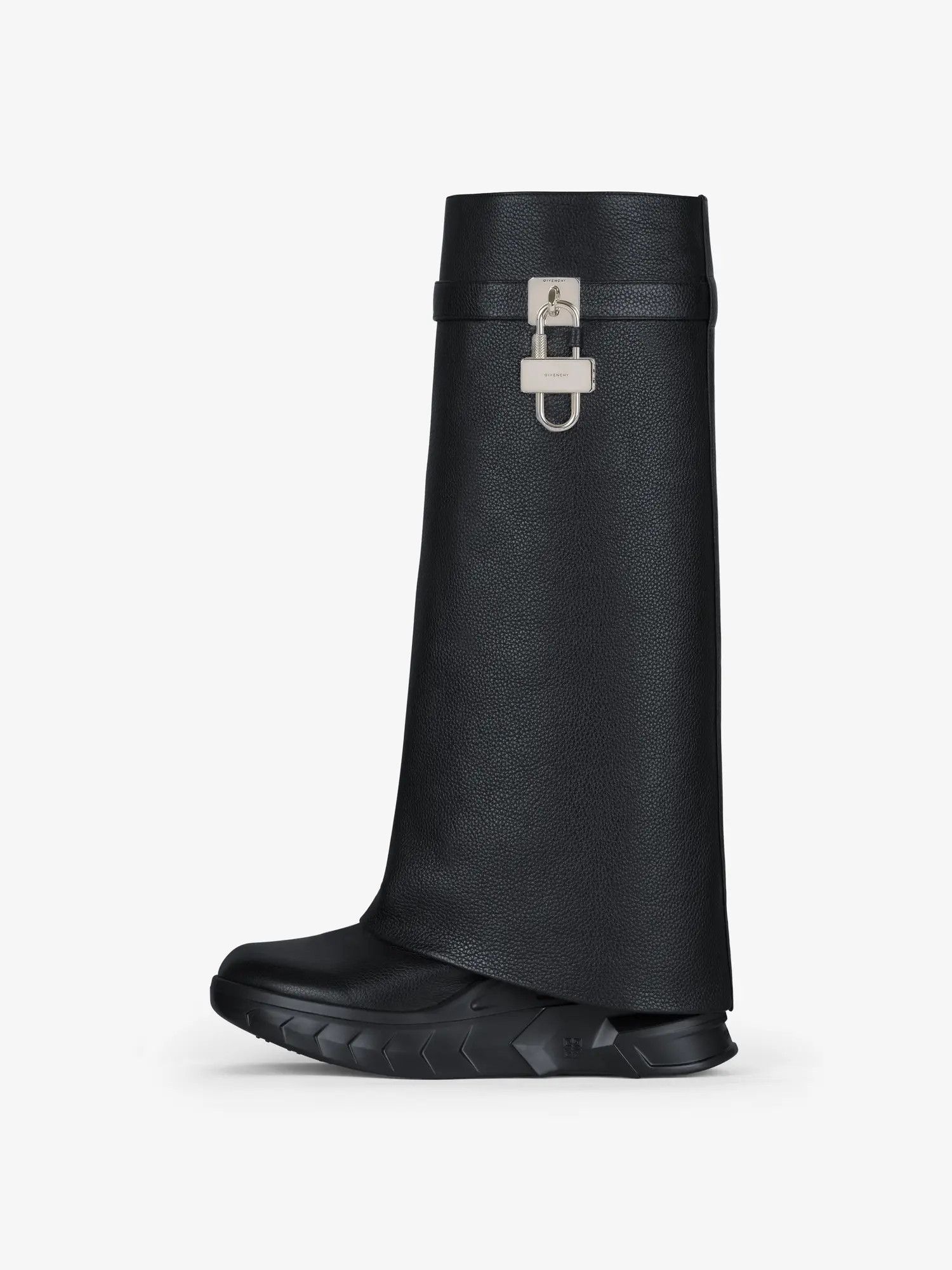 Givenchy o1srvl11e0525 Shark Lock Ankle Boots 90mm in Black Size US 6 / IT 36 - 2 Thumbnail