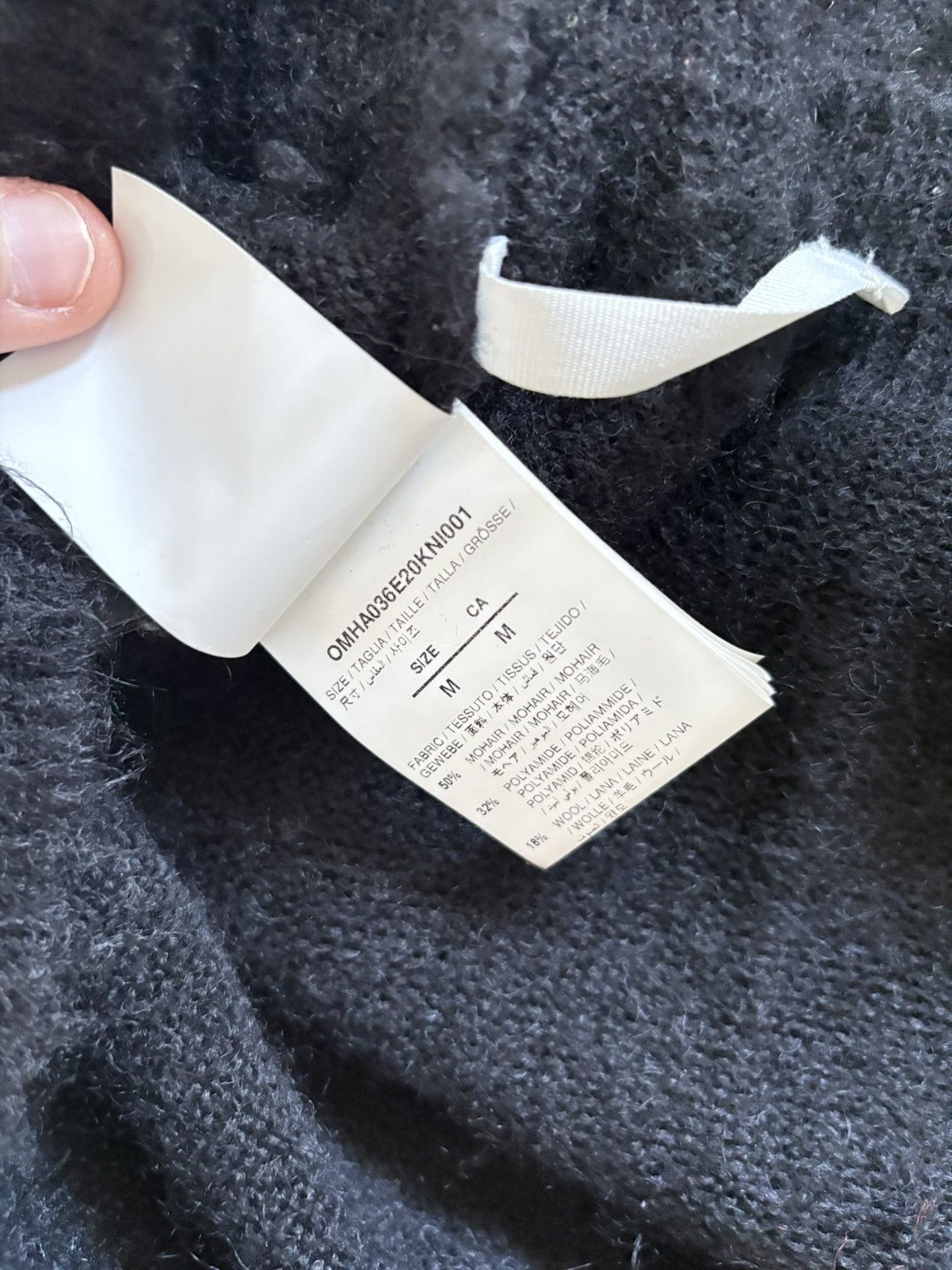 Off-White off white Mohair diag brushed knitwear Size US M / EU 48-50 / 2 - 10 Thumbnail