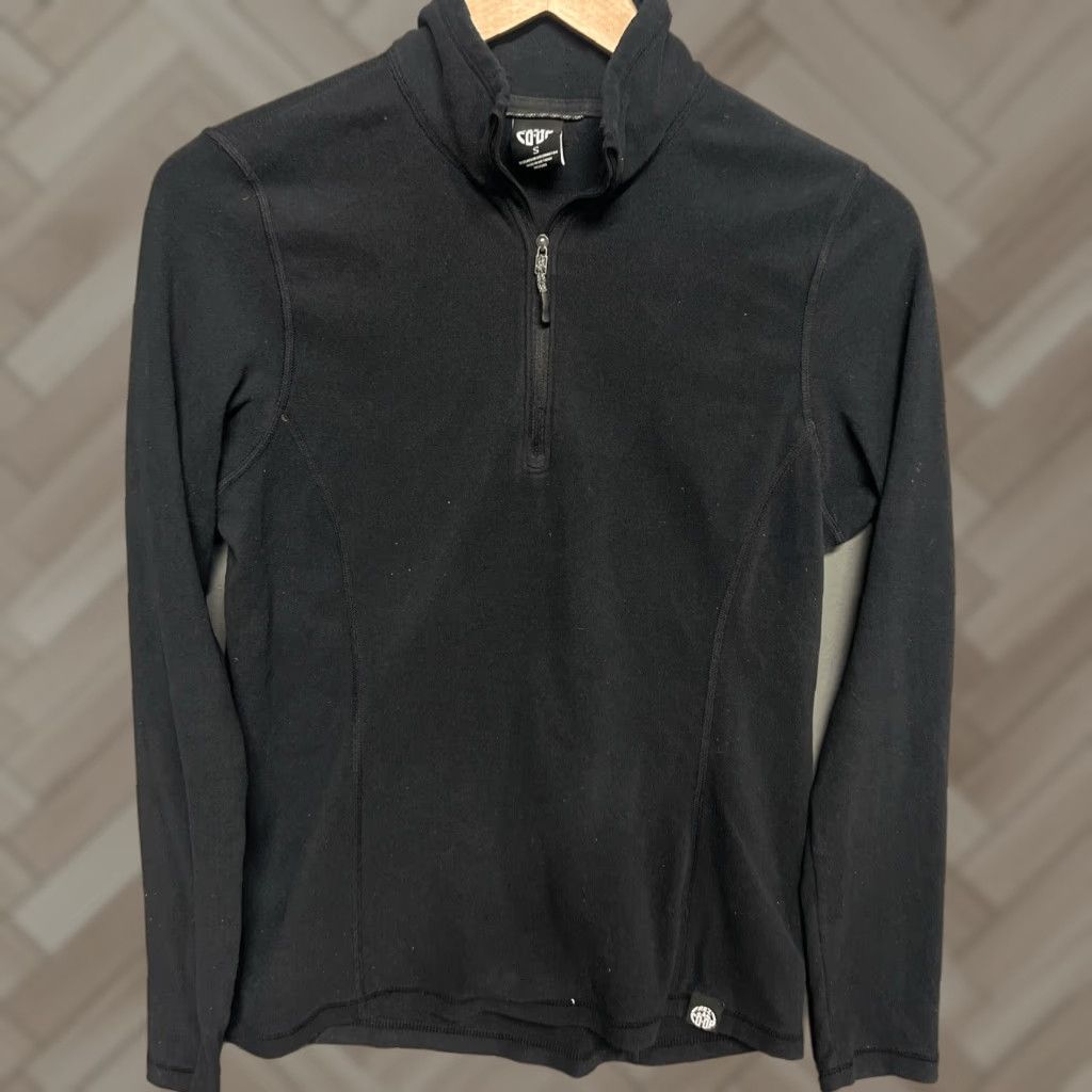 Vintage REI Co-Op Sweatshirt Men Small Black Quarter Zip Fleece Pullover Sweater Adult Size US S / EU 44-46 / 1 - 1 Thumbnail