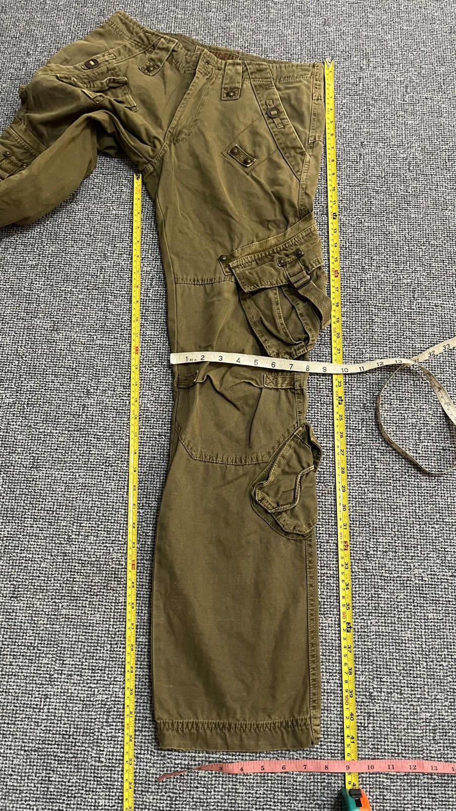 If Six Was Nine Vintage TBJ Cargo Multi pocket Pants size 30 x 31 inches Size US 30 / EU 46 - 13 Thumbnail
