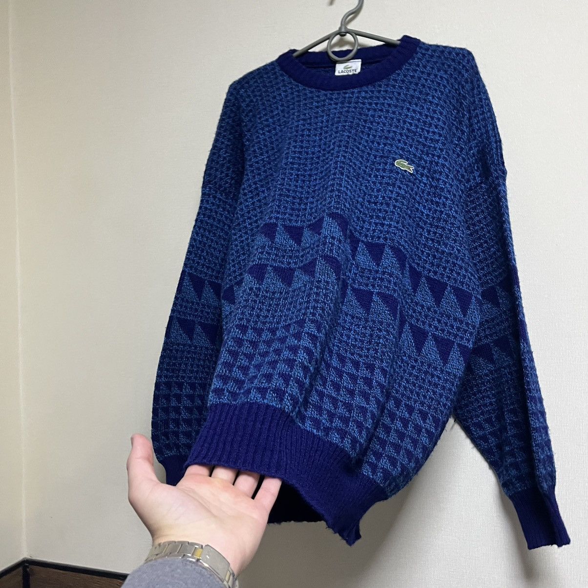 Lacoste Vintage Lacoste Sweater Wool Knit Baggy 90s Size US L / EU 52-54 / 3 - 5 Thumbnail