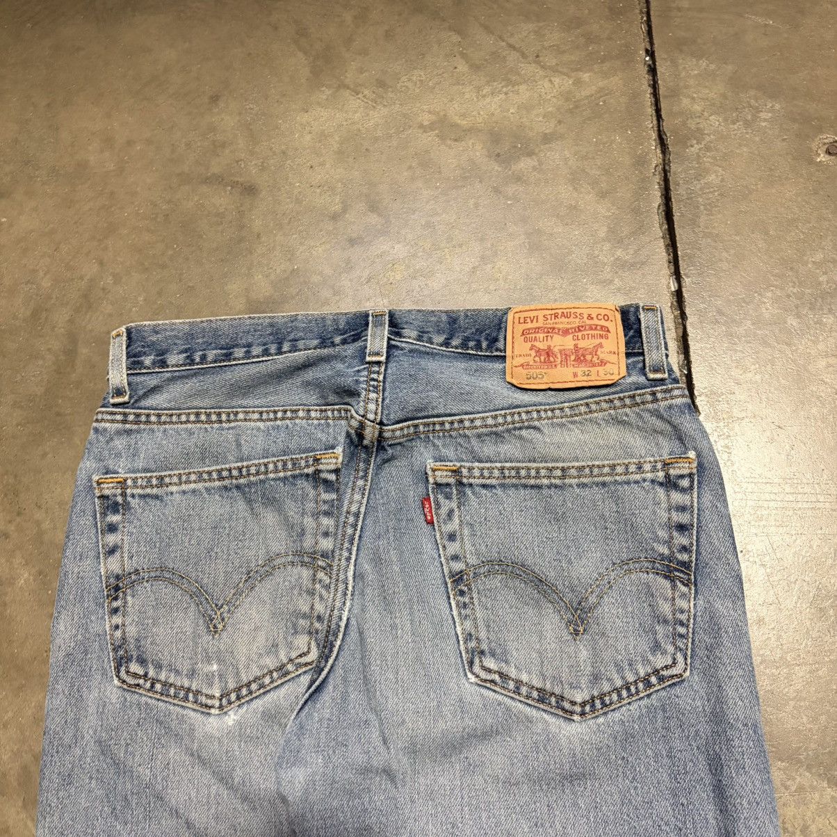 Levi's Vintage Levis 505 Jeans Straight Regular Fit Faded Washed Size US 32 / EU 48 - 11 Thumbnail