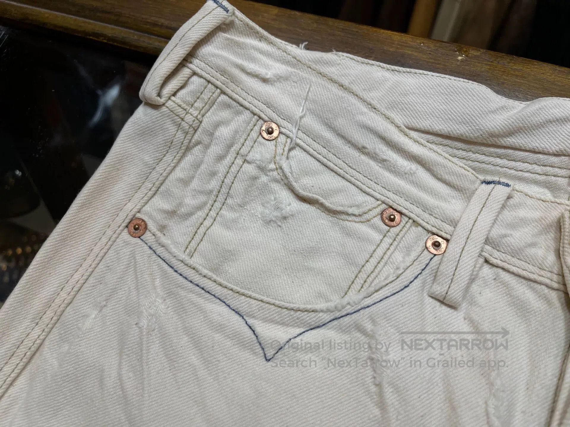 RRL Ralph Lauren rare rrl denim pants by ralph lauren. Size US 28 / EU 44 - 4 Thumbnail