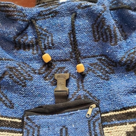 Vintage Tesoros Peru 100% Alpaca Backpack Rucksack Drawstring Bag Size ONE SIZE - 5 Thumbnail