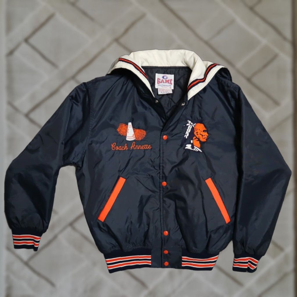 VINTAGE Game Sportwear Cheerleader Varsity Bomber Jacket Women