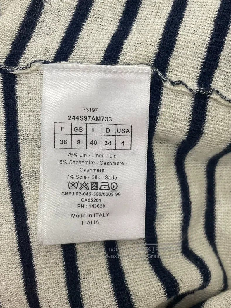 Dior Dior Five-pointed star striped knitwear sweater Size XS / US 0-2 / IT 36-38 - 5 Thumbnail