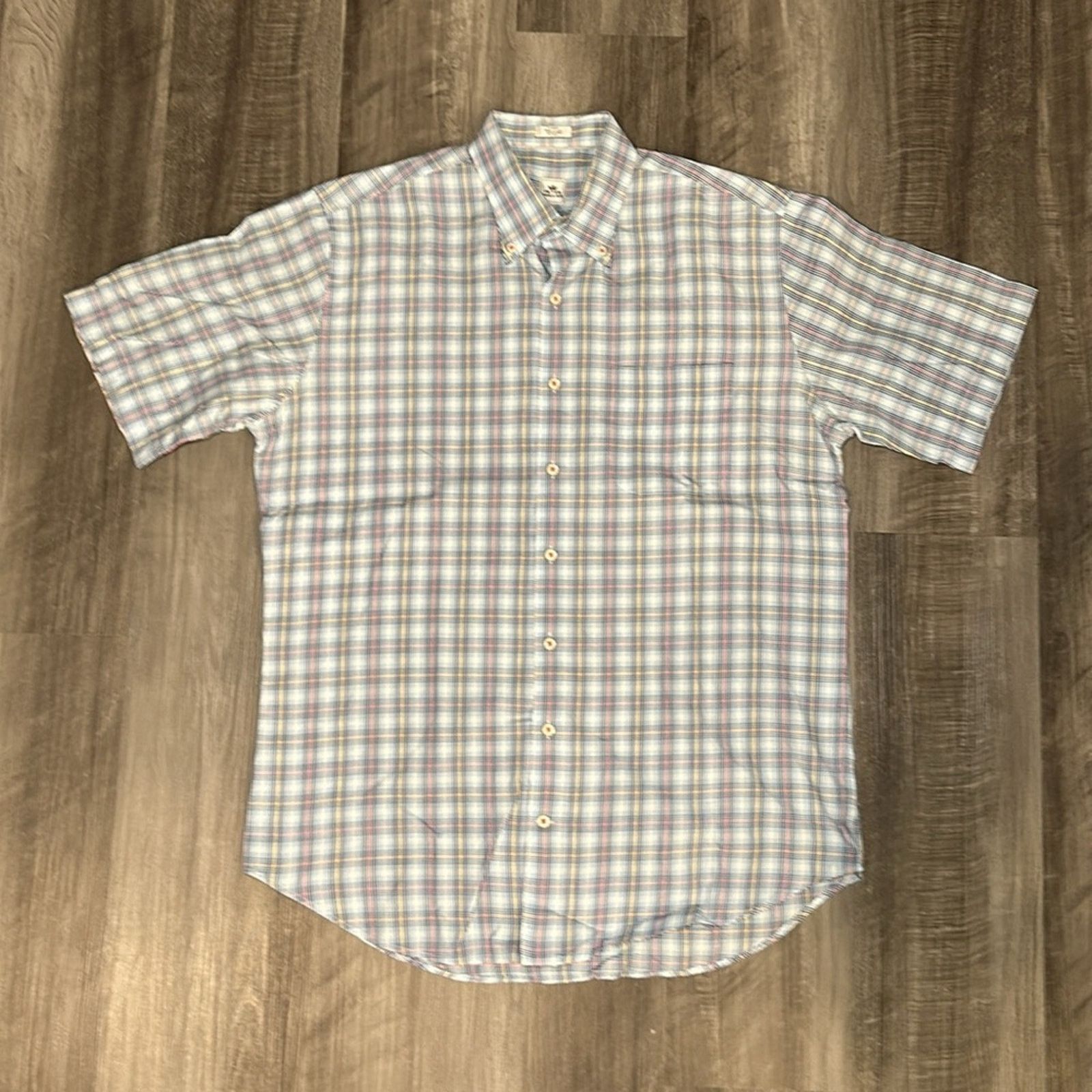 Peter Millar Peter Millar Short Sleeve Button Down - Large Size US L / EU 52-54 / 3 - 2 Thumbnail