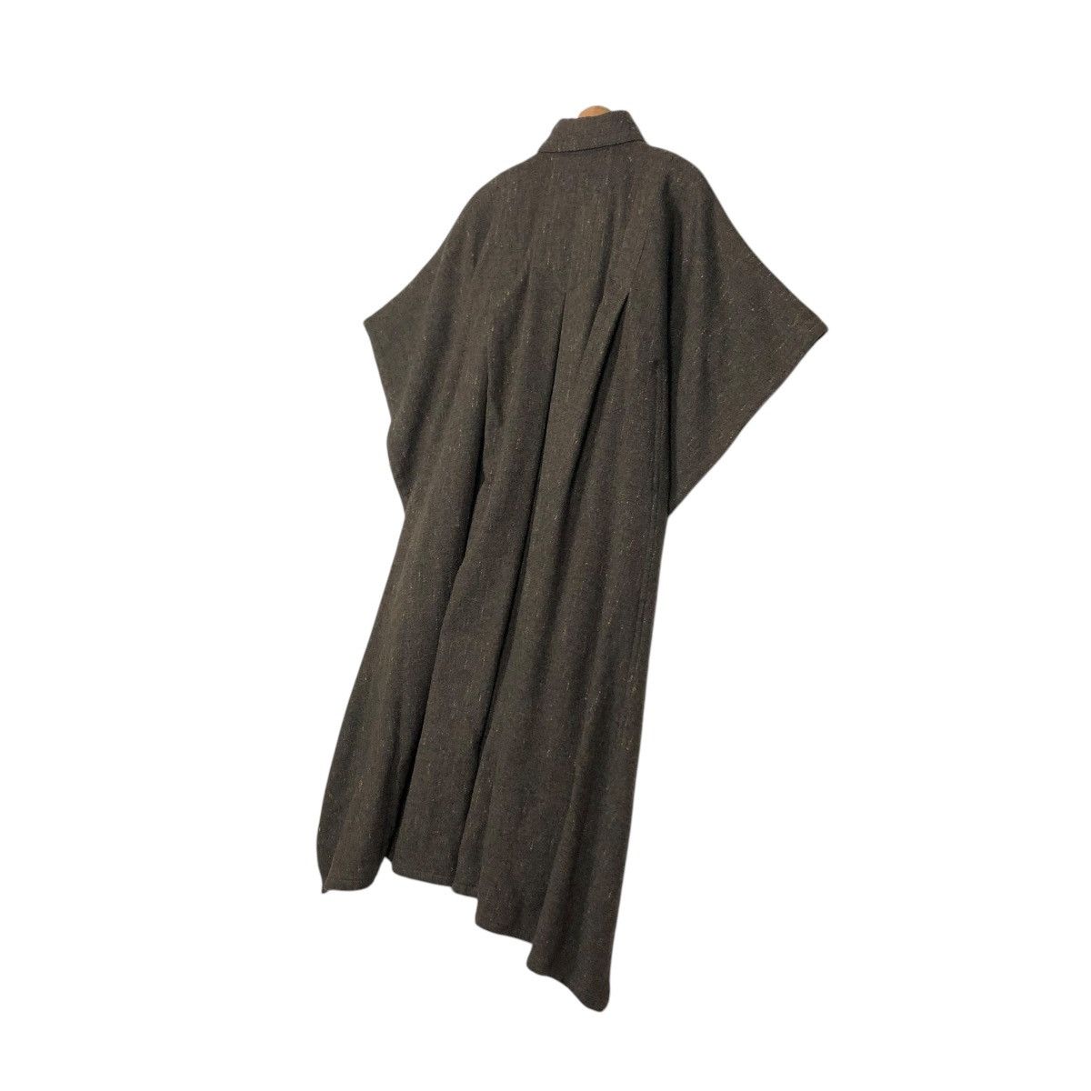 Issey Miyake 🔥VINTAGE 70’s ISSEY MIYAKE WOOL HERRINGBONE LONG CLOAKS Size US L / EU 52-54 / 3 - 8 Thumbnail