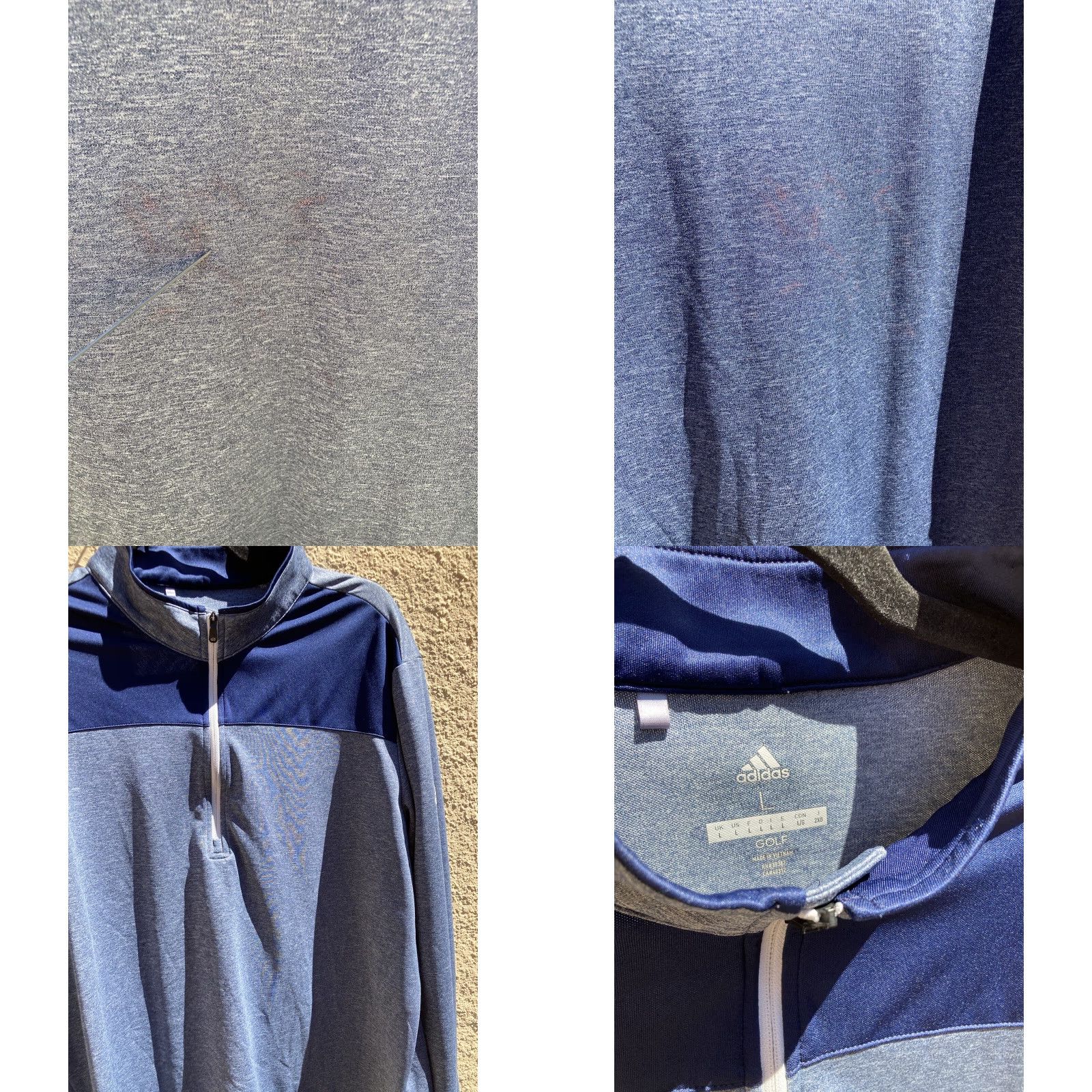 Adidas Adidas Sweater Men Blue Pullover L Golf Stretch Active 1/4 Zip Spring Stretch Pullover Shirt Wide Zip 1/2 Zip Cardigan Casual Size US L / EU 52-54 / 3 - 8 Thumbnail