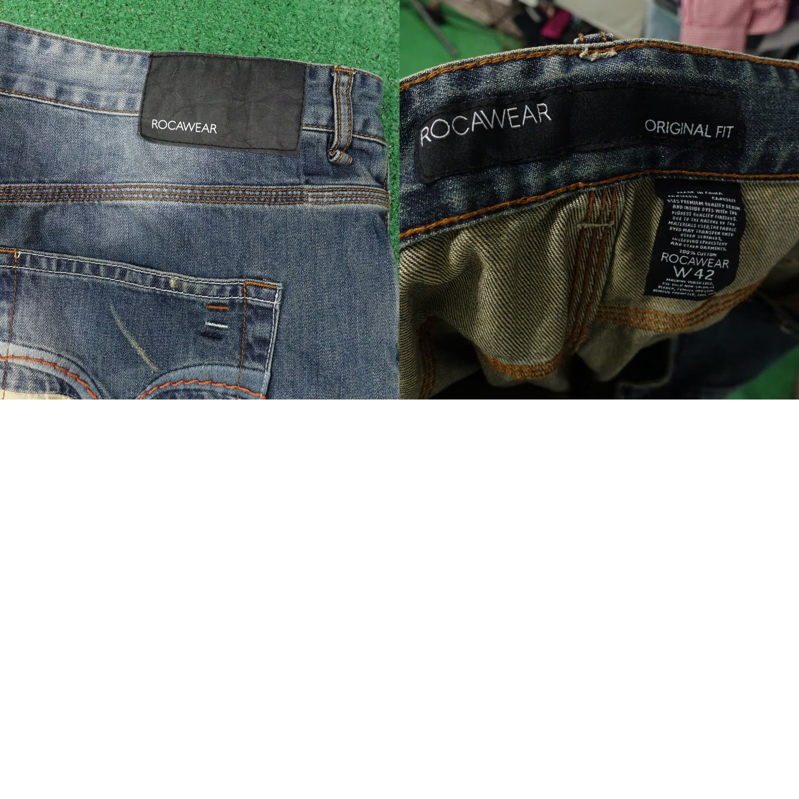 Rocawear Vintage Rocawear Relaxed Fit Denim Jeans Size 42 Blue Hip-Hop Style Men’s 33.5 Inseam Size US 42 / EU 58 - 8 Thumbnail