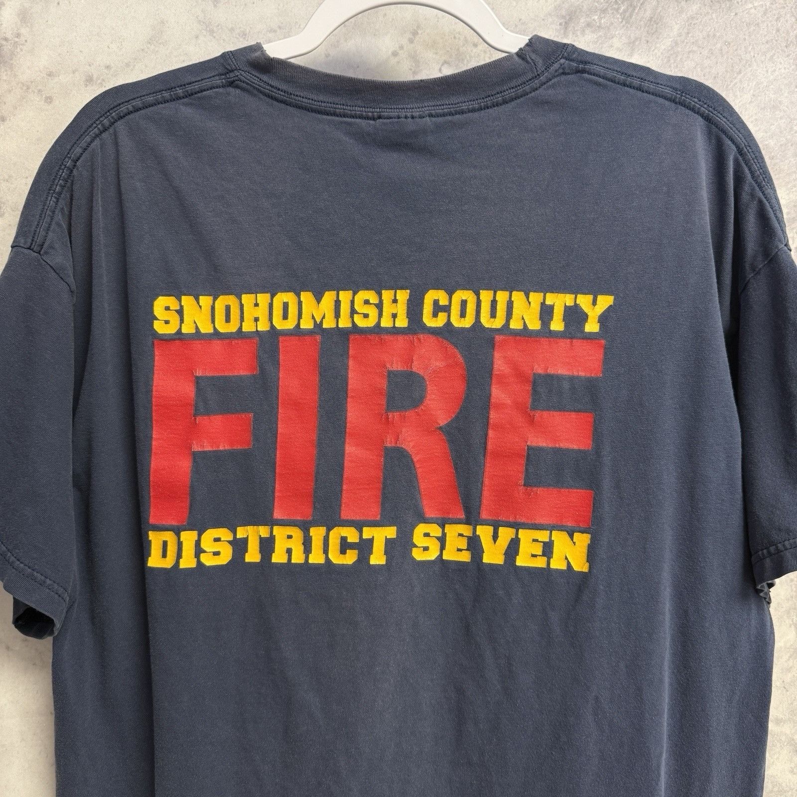 Vintage Vintage Snohomish Fire Dept T Shirt Mens XL Blue Y2K Fireman Size US XL / EU 56 / 4 - 1 Thumbnail