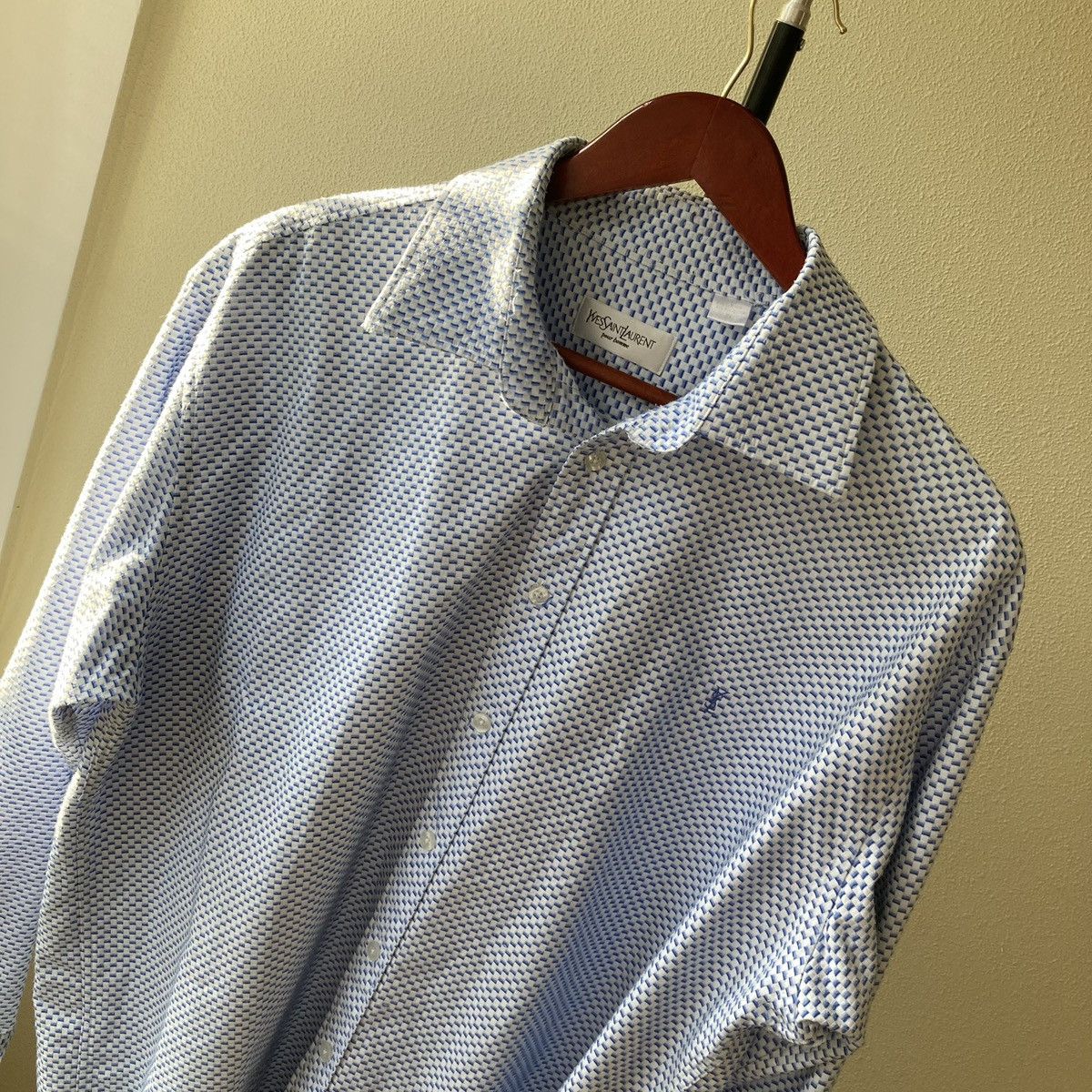 Yves Saint Laurent Yves Saint Laurent Shirts Double Sleeve Button Heavy Cotton Size US XL / EU 56 / 4 - 2 Thumbnail