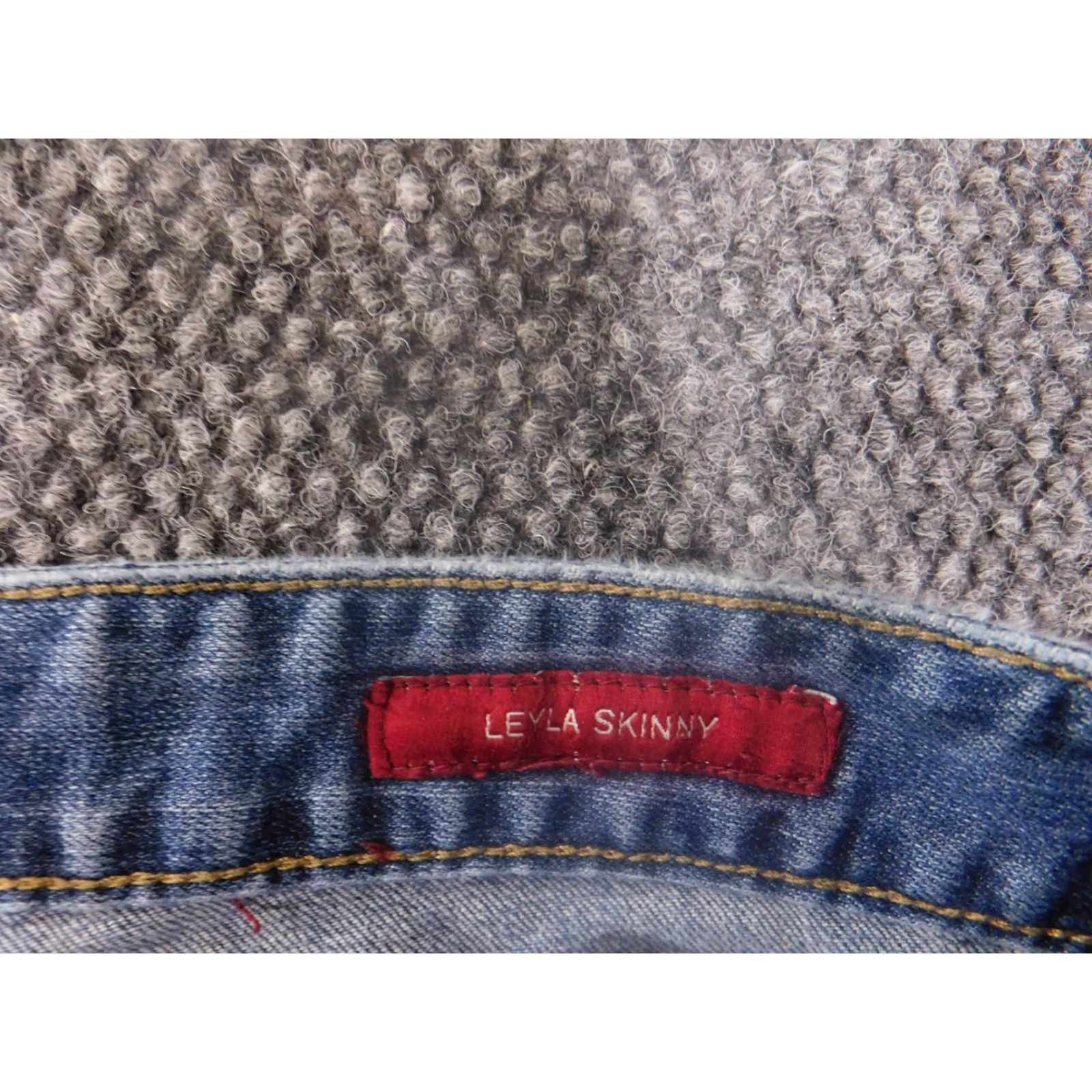 Lucky Brand Lucky Brand Jeans Womens 10 Skinny Blue Dark Stretch Distressed 30 Inseam 26 Regular Womens Size 30" / US 8 / IT 44 - 4 Thumbnail