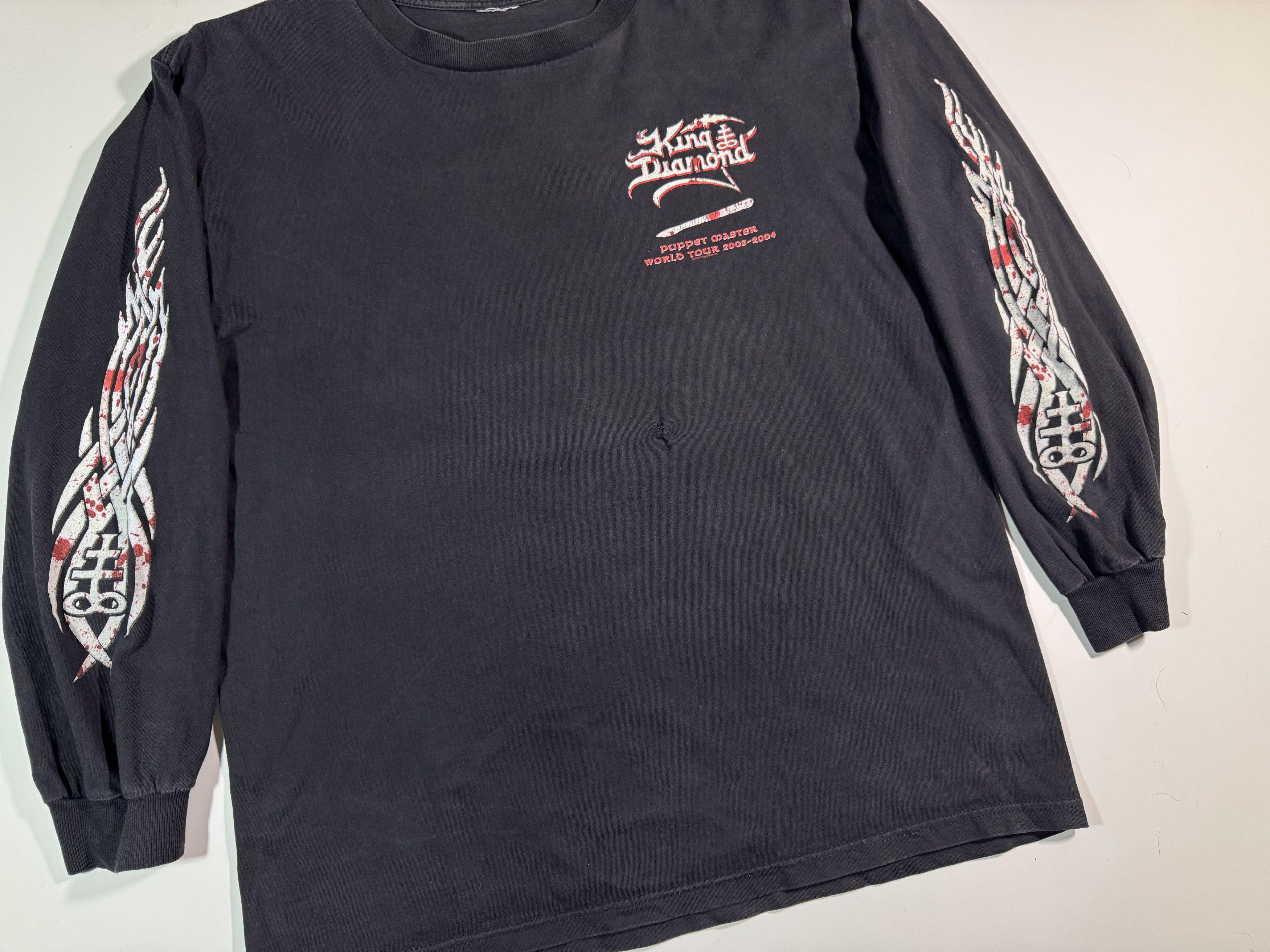 Band Tees Vintage 2004 King Diamond Puppet Master Tour Long Sleeve Size US L / EU 52-54 / 3 - 5 Thumbnail