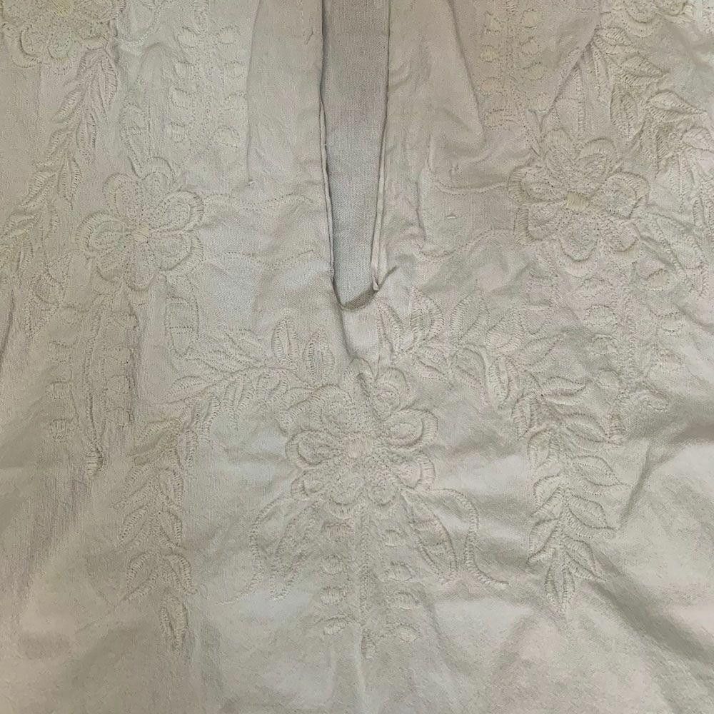 Designer Pre Owned White Hand Made Blouse Xl Size XL / US 12-14 / IT 48-50 - 4 Thumbnail