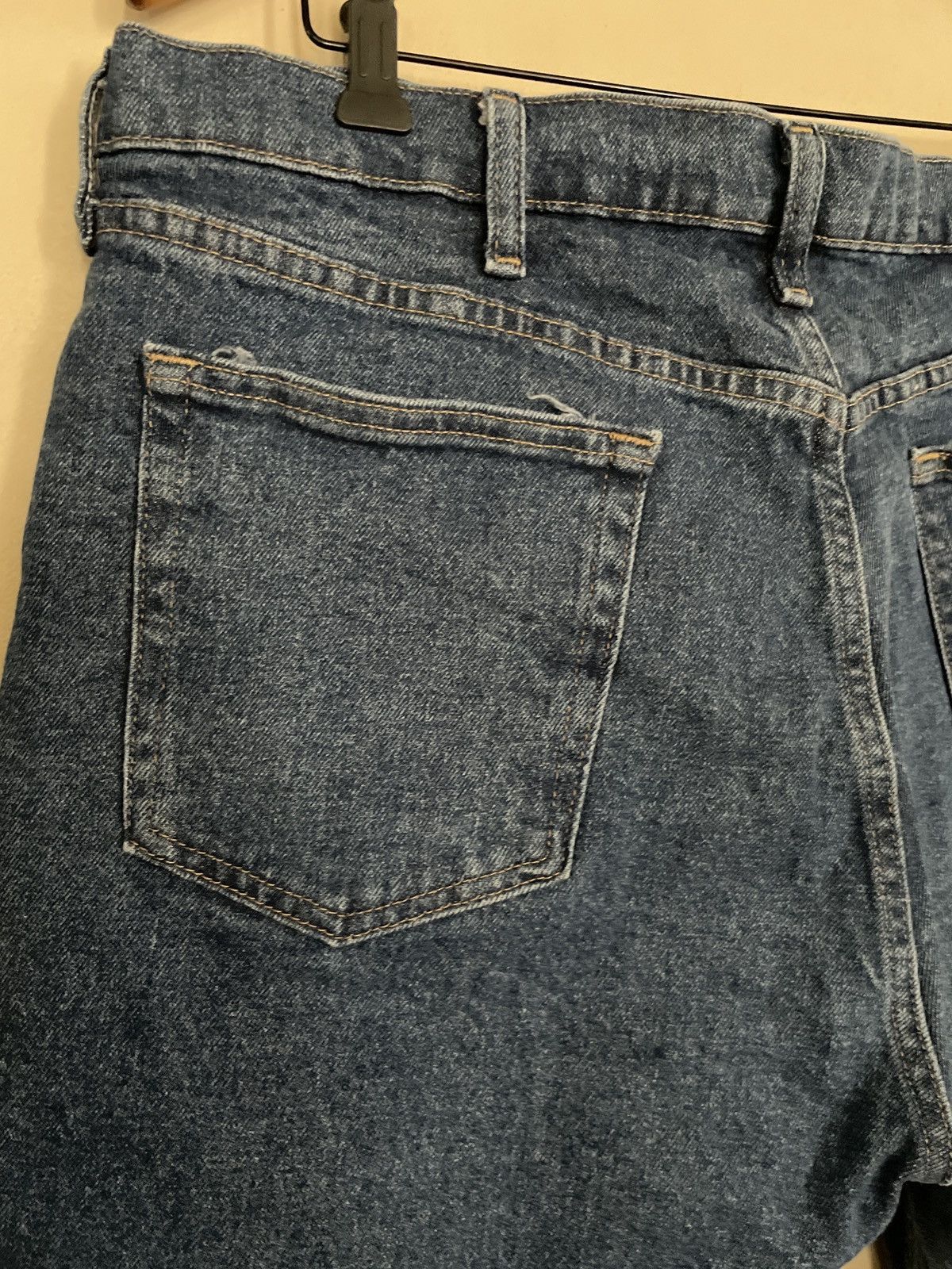 Designer × Vintage × Wrangler Wrangler Denim Blue Jean Shorts Jorts Waist 38 Relaxed Fit Size US 38 / EU 54 - 10 Thumbnail