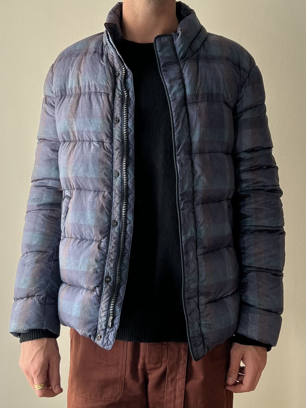 Giorgio Armani Rare Armani Collezioni Goose Down Puffer Jacket Blue Size US L / EU 52-54 / 3 - 8 Thumbnail