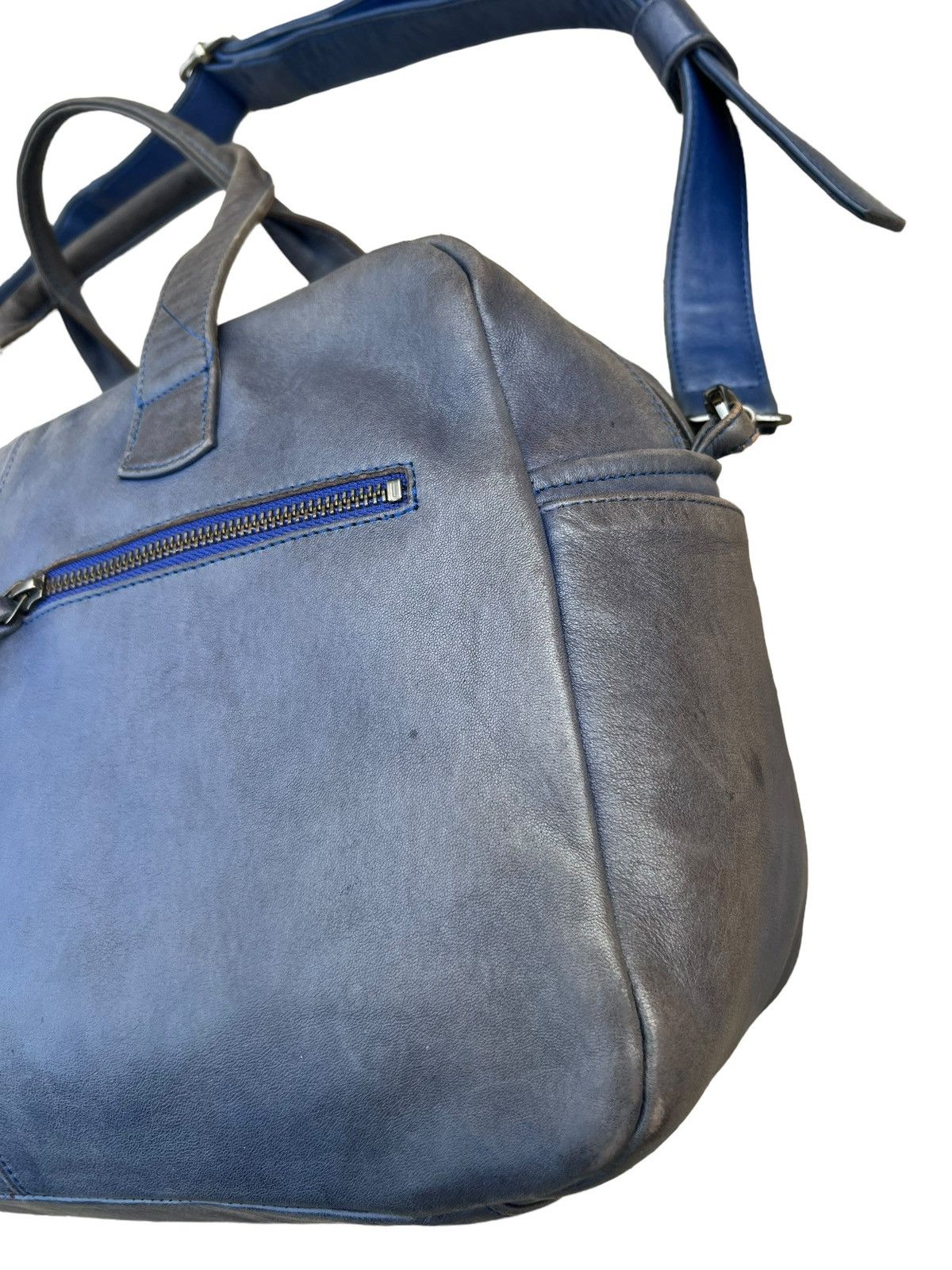 Leather Naterra Distress Sun Fade Patina Leather 2 Way Travel Bag Size ONE SIZE - 2 Thumbnail
