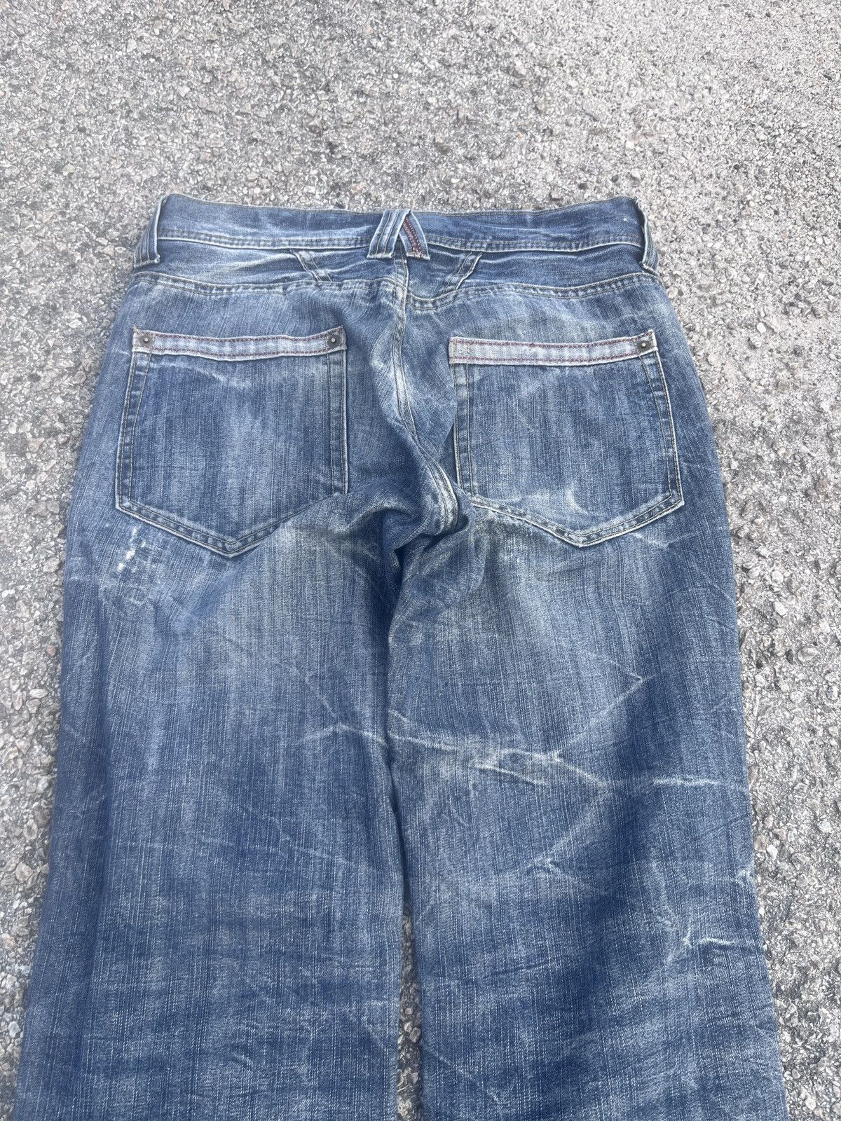 If Six Was Nine Superubis Valeta Blue Honeycomb Jean Size US 30 / EU 46 - 14 Thumbnail