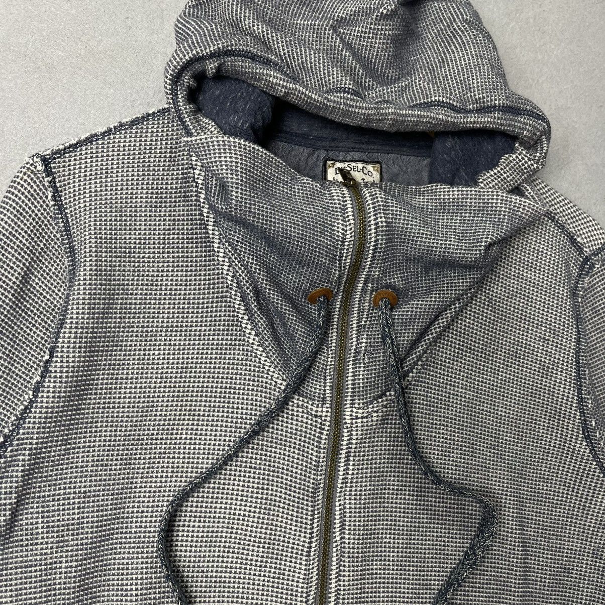Diesel Diesel Co. Zip-Up Hoodie – Blue/Grey Waffle Knit Size US M / EU 48-50 / 2 - 3 Thumbnail