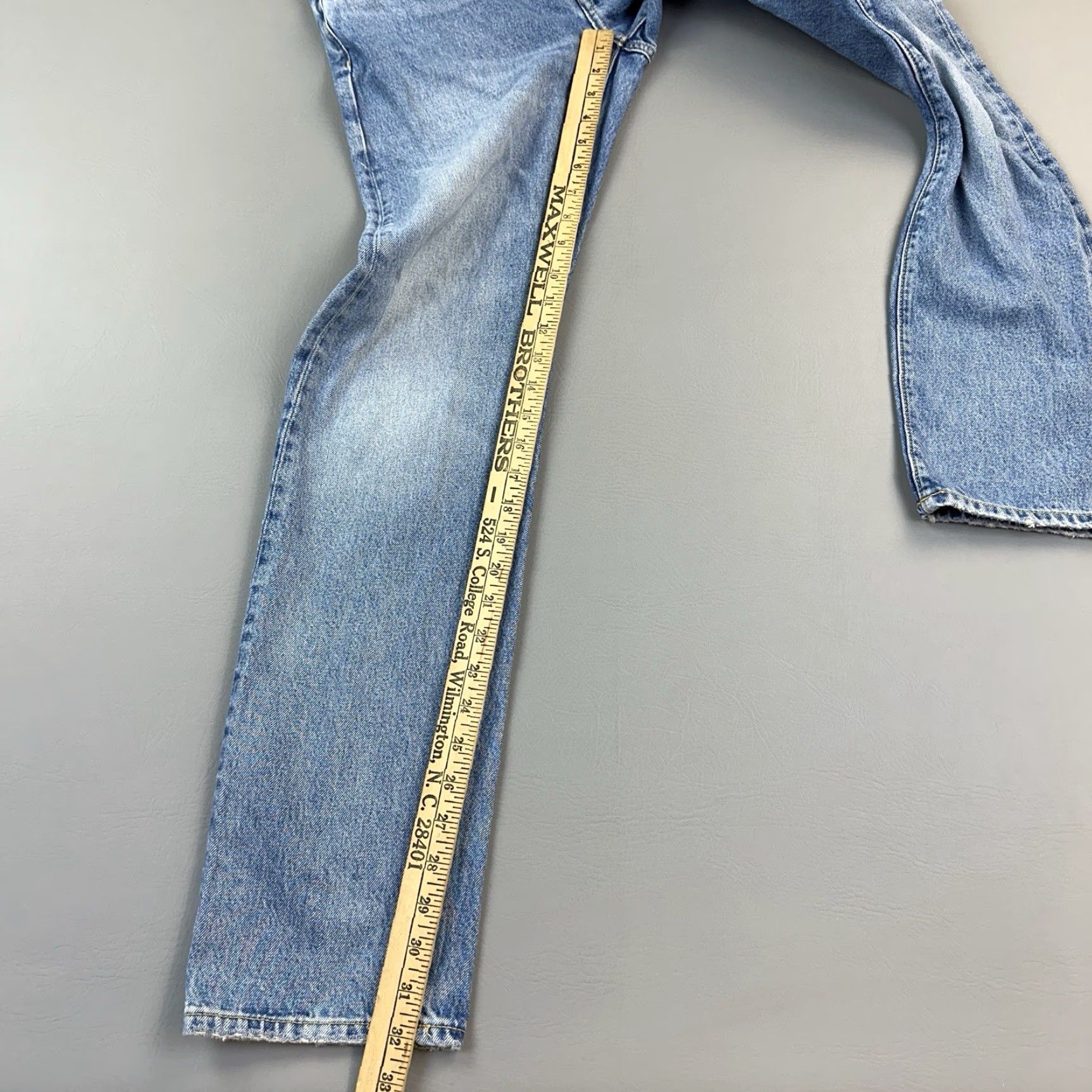 Pepe Jeans VINTAGE Pepe Jeans London Jeans Mens 30x32 Blue Denim Straight Leg Button Fly Casual Relaxed 30 Blue 90s Gothic Grunge Hip Hop Punk Logo Jeans Mens Size US 30 / EU 46 - 2 Thumbnail