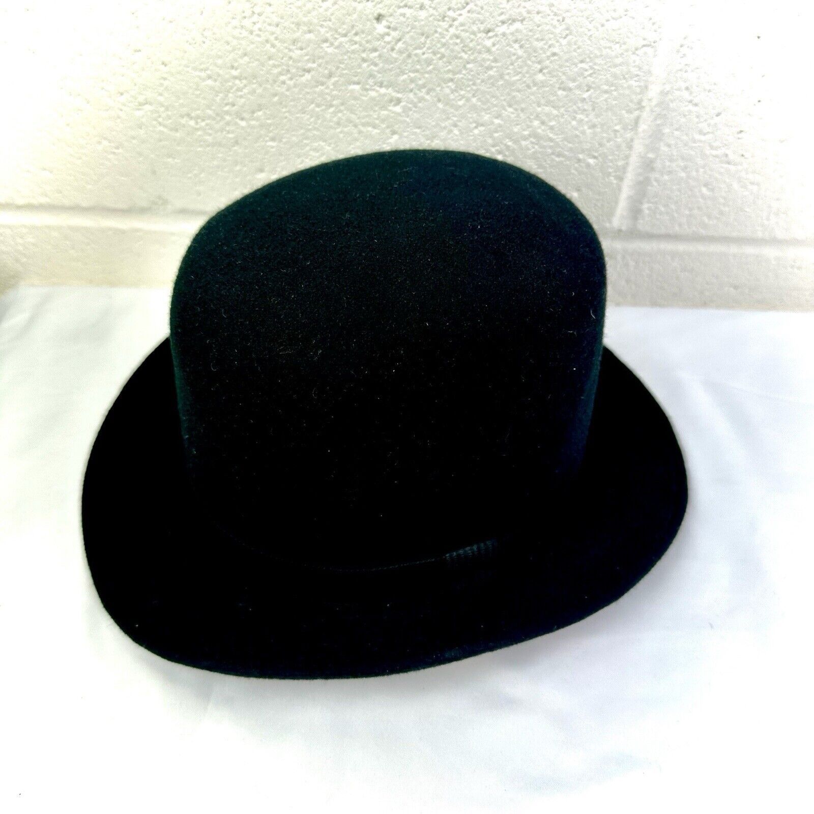 Pigalle Vintage Pigalle Black Bowler Hat Wool Felt Sz S Size ONE SIZE - 1 Thumbnail