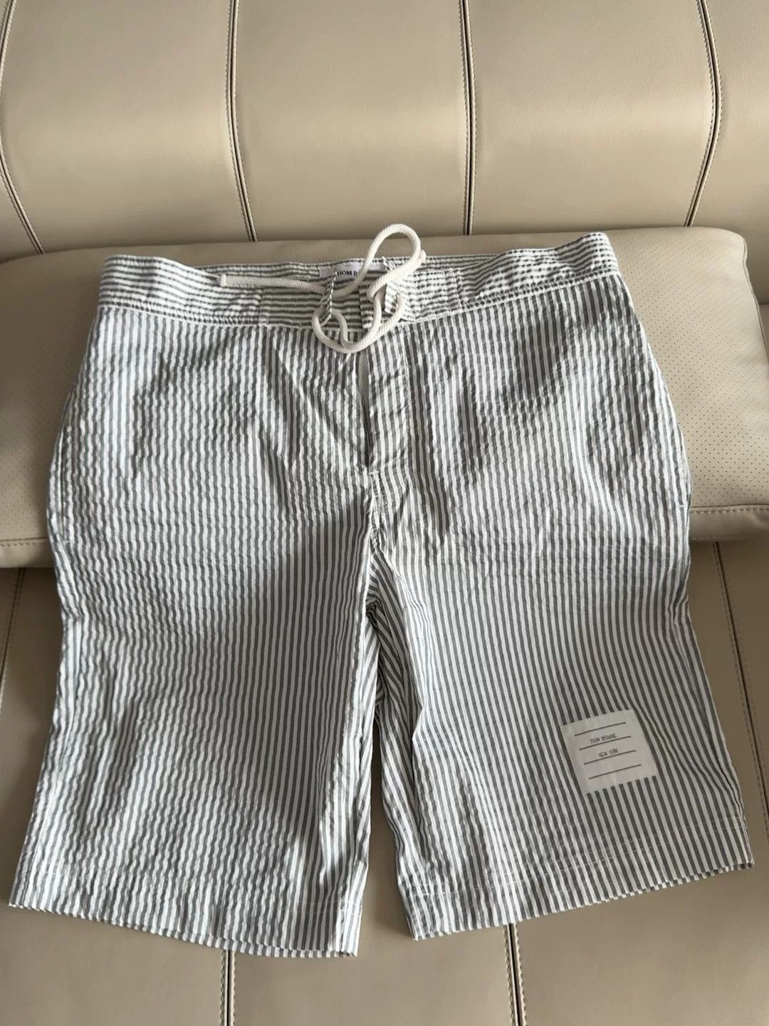 Thom Browne Thom Browne Striped Drawstring Shorts Size US 28 / EU 44 - 1 Thumbnail