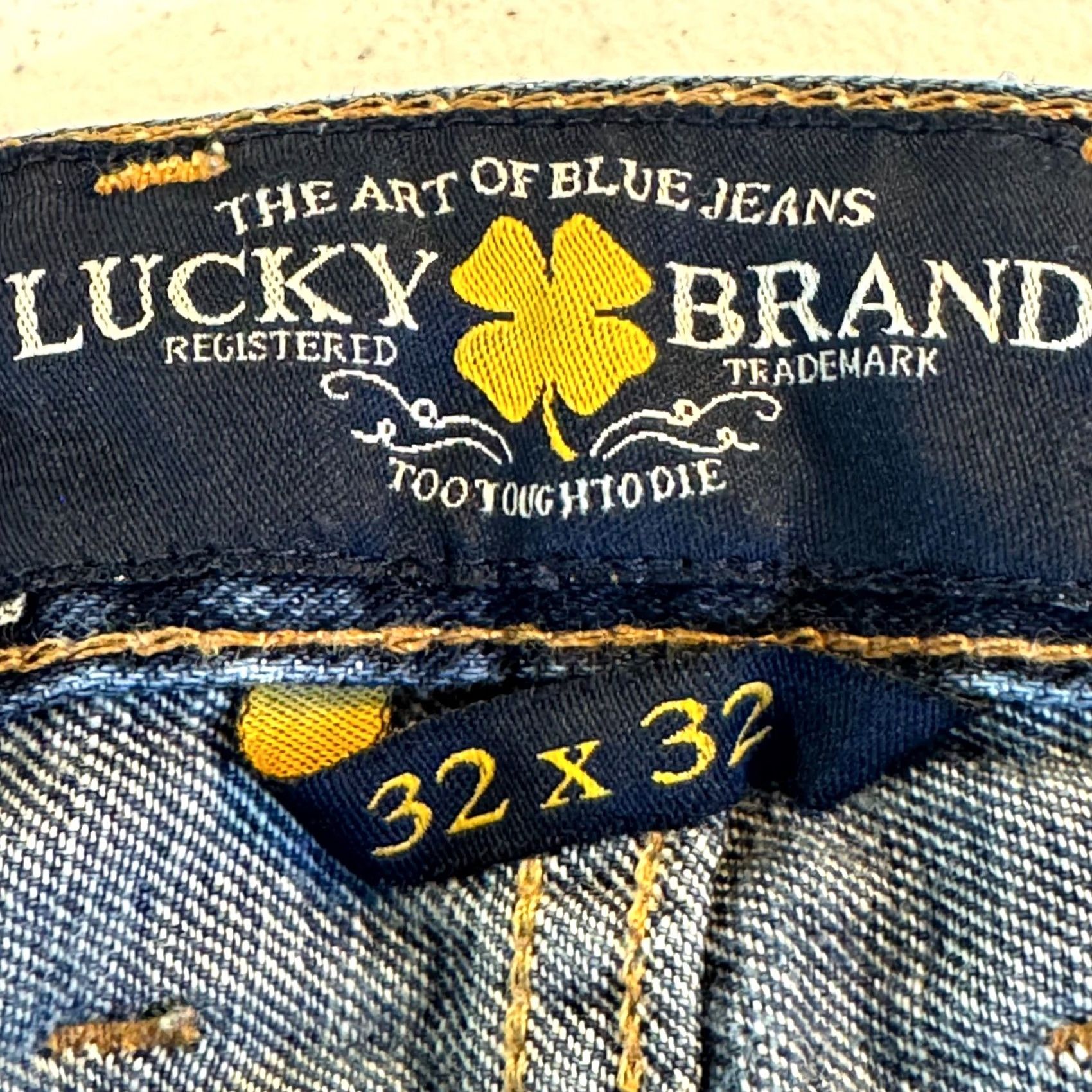 Lucky Brand Lucky Brand 221 Jeans Mens 38X32 Black Denim Stretch Mid-Rise Straight Leg Zip Size US 38 / EU 54 - 6 Thumbnail
