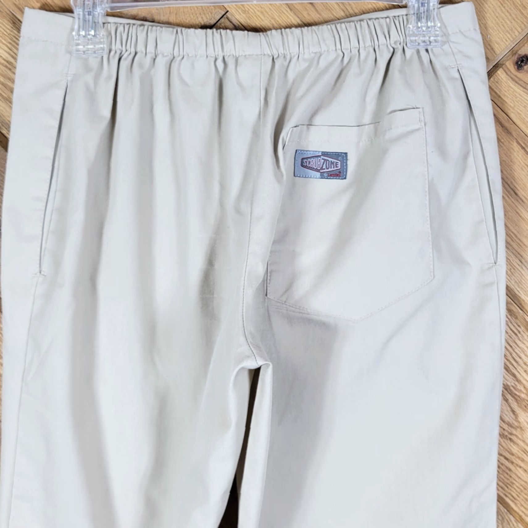 Vintage ScrubZone Landau Scrub Pants XS Sand Womens Elastic Back Drawstring Size 26" / US 2 / IT 38 - 4 Thumbnail
