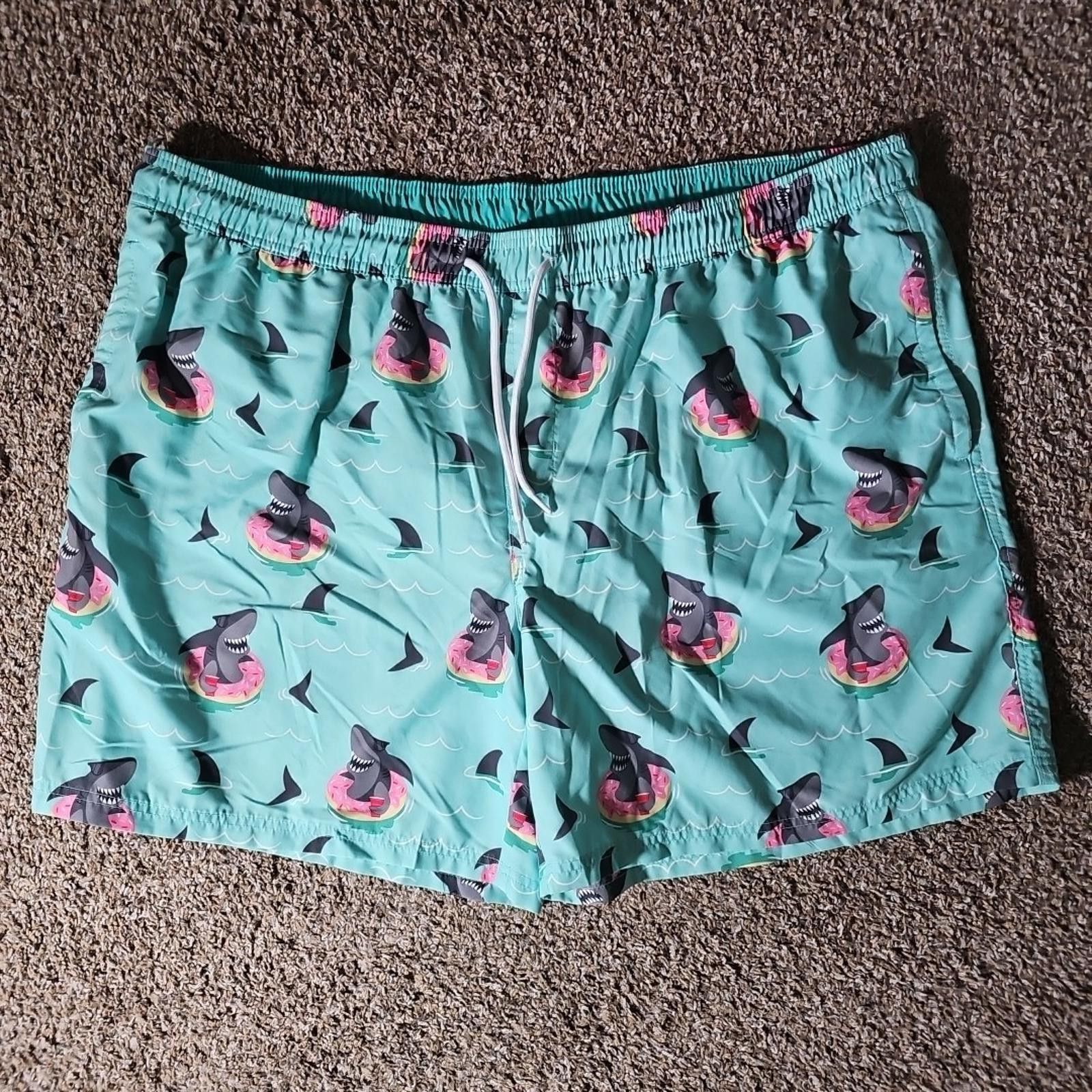 Other No Boundaries 3XL Sharks Donuts Swim Trunks Size US 44 / EU 60 - 1 Thumbnail