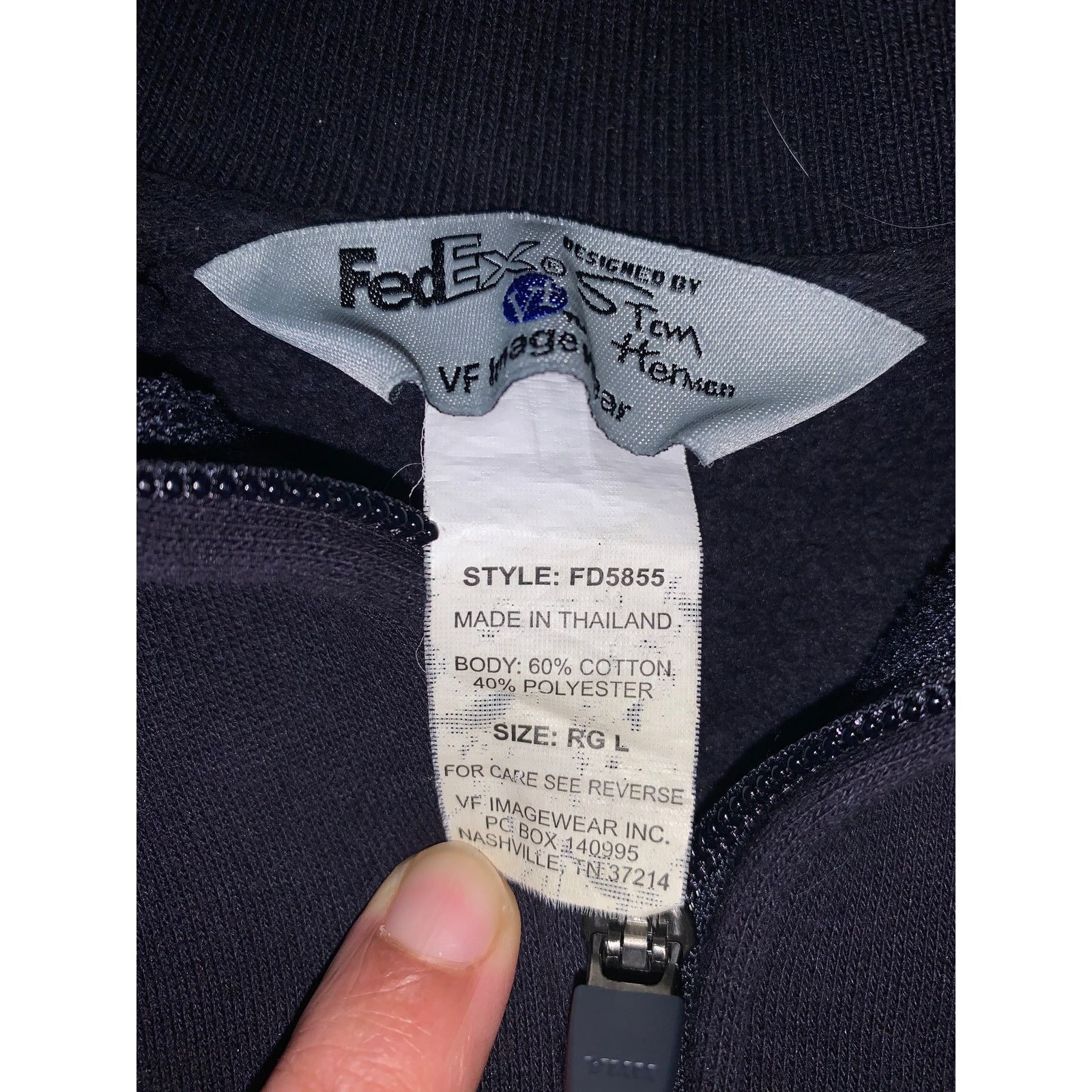 Other Vintage FedEx Quarter Zip Sweatshirt L USA Workwear Size US L / EU 52-54 / 3 - 4 Thumbnail