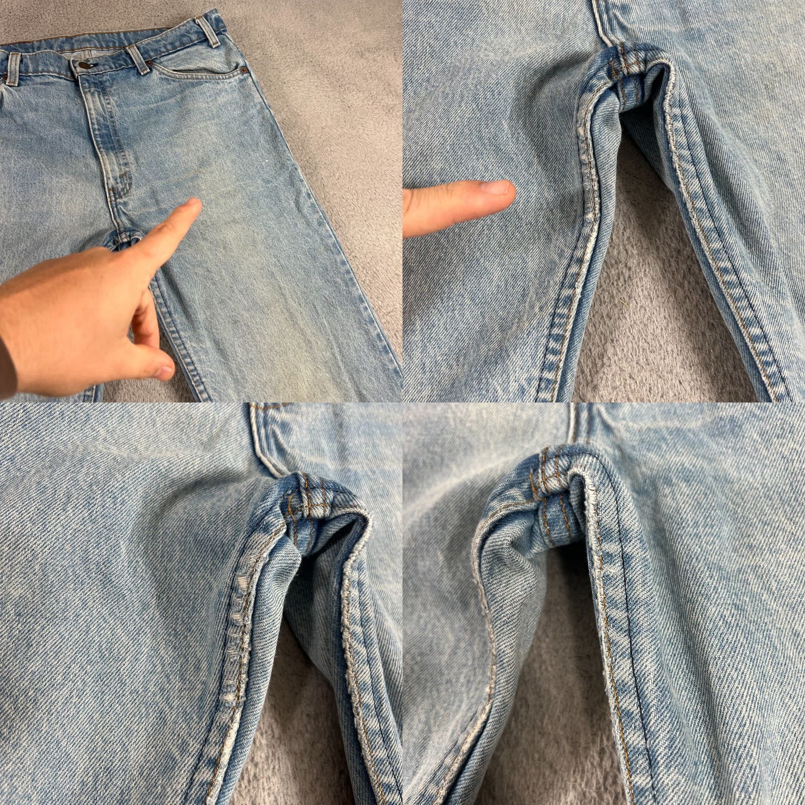 Levi's VINTAGE Levi's Jeans Mens 38x32 Blue Denim 40509-0214 Straight 5-Pocket Logo USA 90s/Levis 40509 Men Size US 38 / EU 54 - 8 Thumbnail