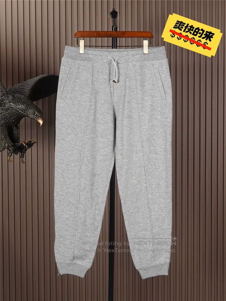 Brunello Cucinelli Brunello Cucinelli size L Thick cashmere pants, cashmere dr Size US 28 / EU 44 - 1 Thumbnail