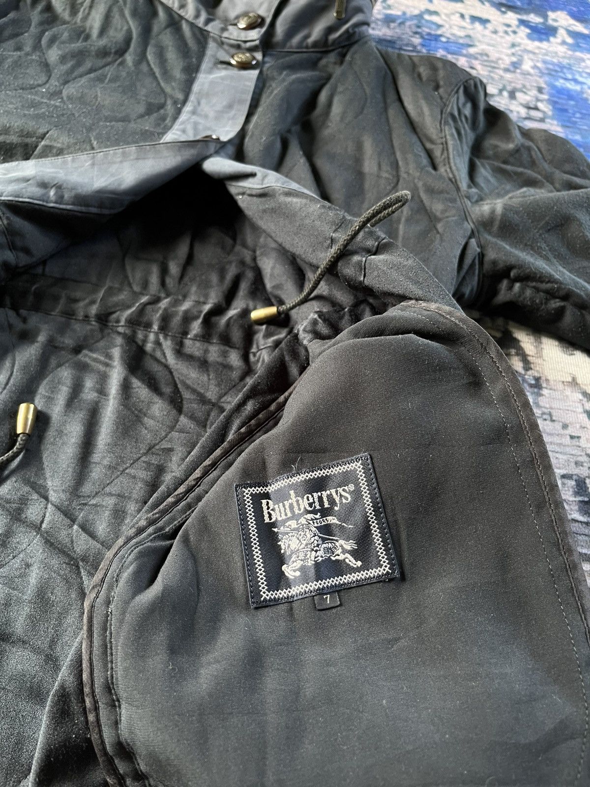 Burberry × Burberry Prorsum × Vintage Vintage Burberrys Button Up Puff Jacket 90s Size US XL / EU 56 / 4 - 6 Thumbnail