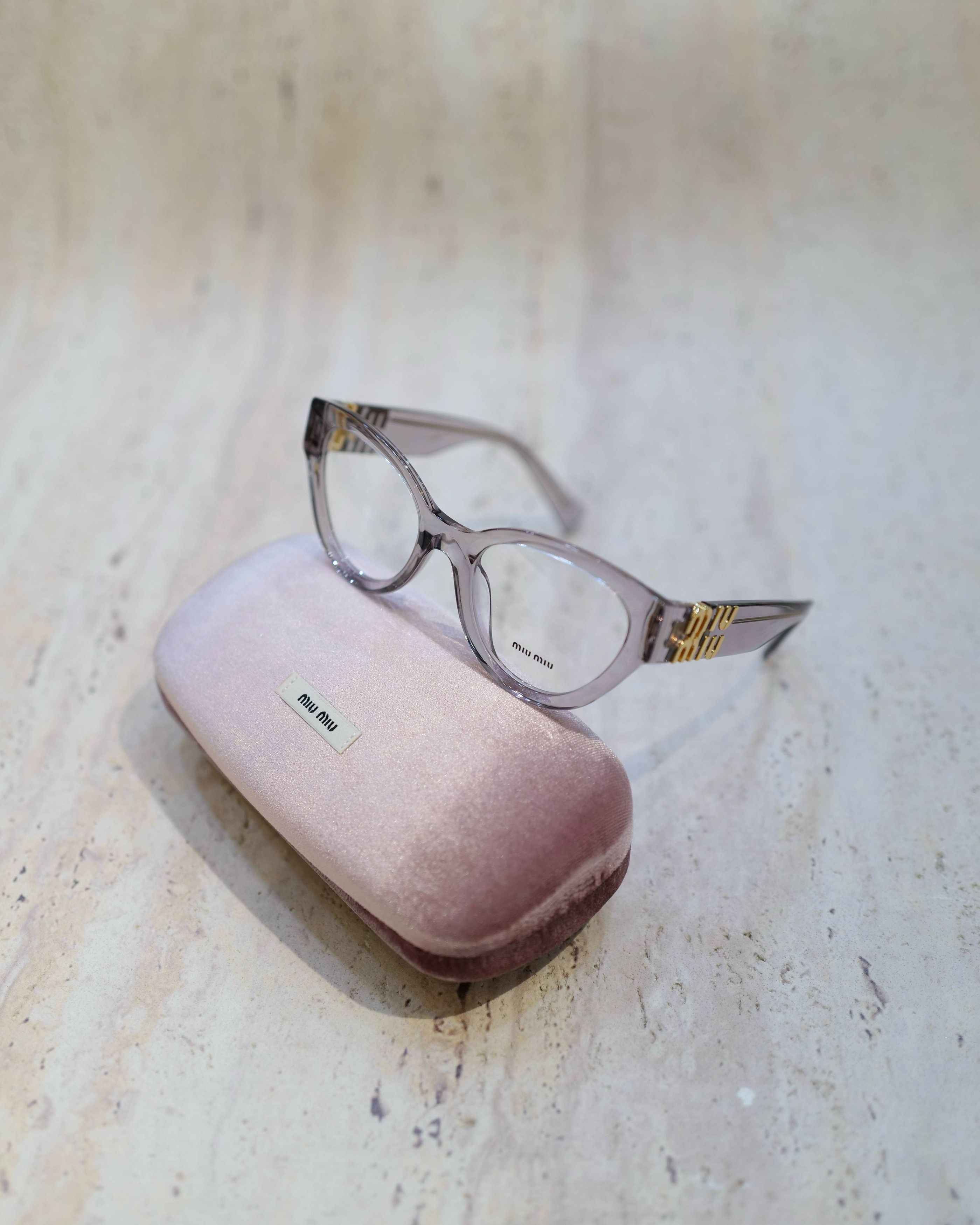 Miu Miu MIU MIU MU 01VV 12W1O1 Eyeglasses Size ONE SIZE - 1 Thumbnail