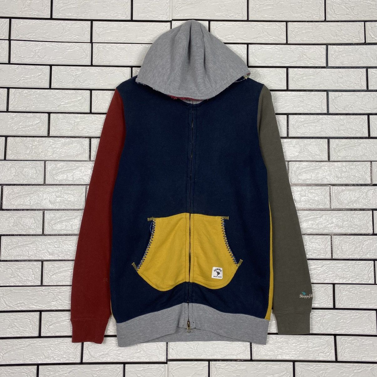 Japanese Brand 📌Multi Color Zipper Hoodie Power To The People Size US M / EU 48-50 / 2 - 2 Thumbnail