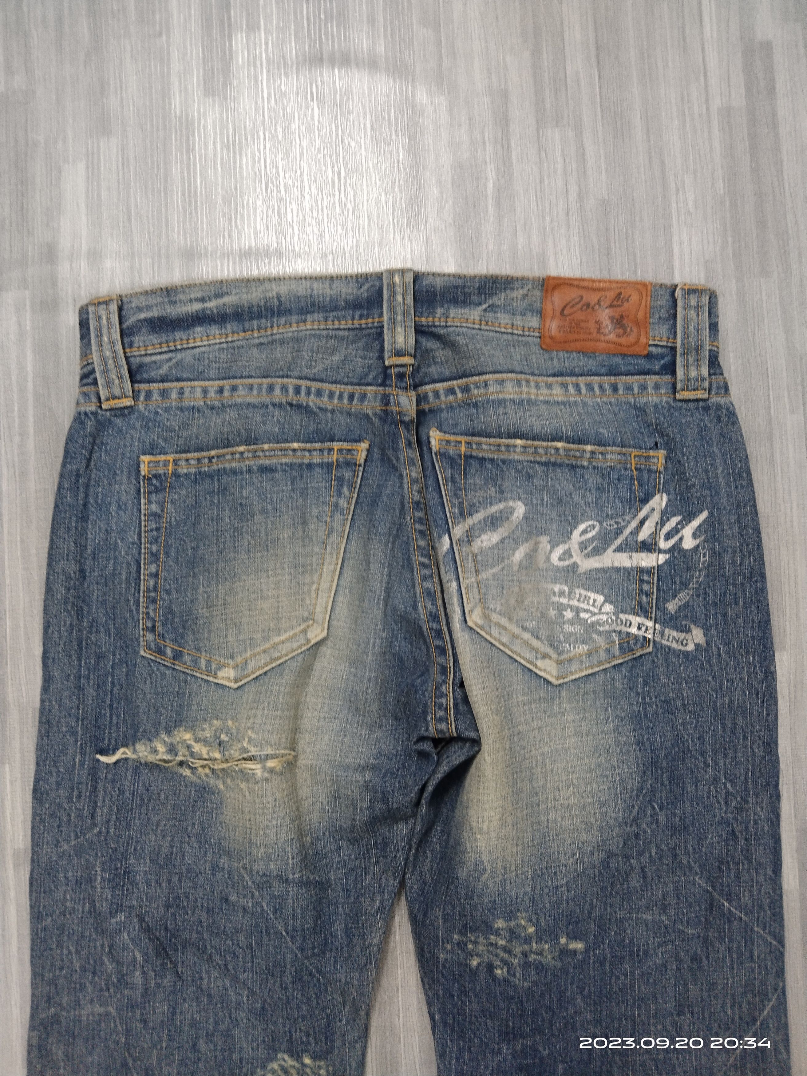 Japanese Brand SICK RIPED CO&LU DENIM PANTS Size US 31 - 5 Thumbnail