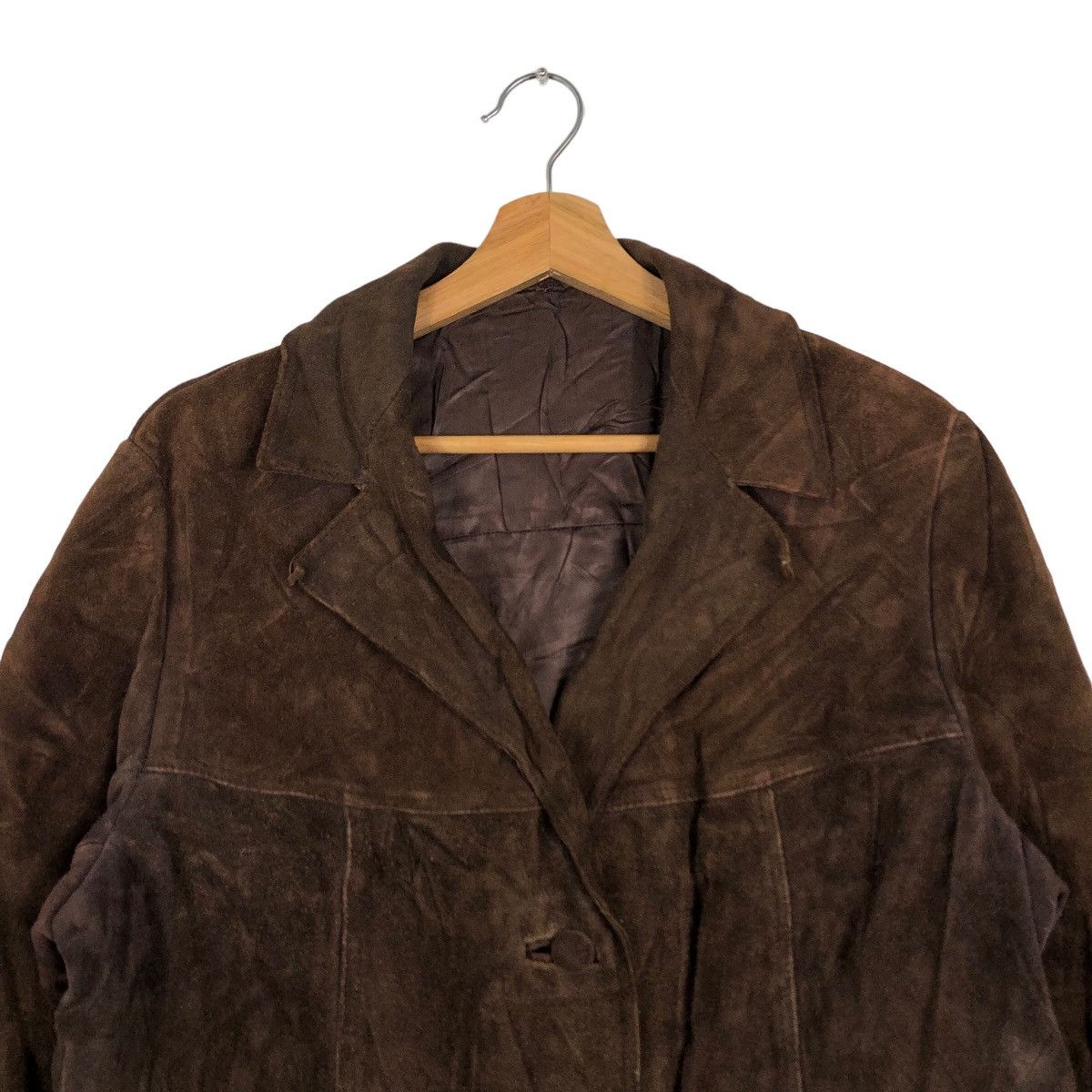 Genuine Leather 🔥90’s Vintage Genuine Leather Bomber Jacket Double Breast Size US M / EU 48-50 / 2 - 3 Thumbnail