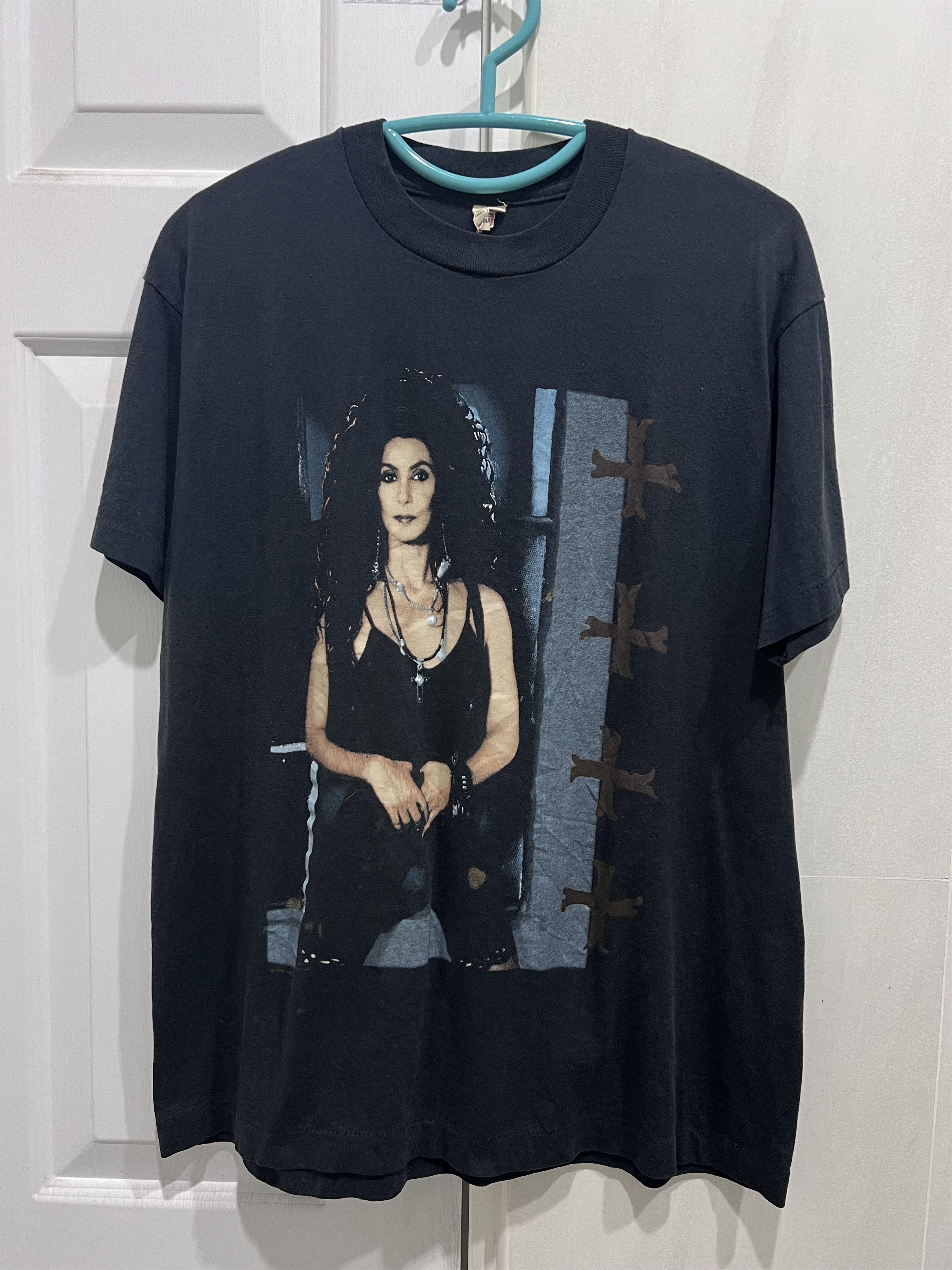 Band Tees × Seditionaries × Vintage Vintage 90s Cher Heart Of Stone Tour Promo Tee Size US XL / EU 56 / 4 - 1 Thumbnail
