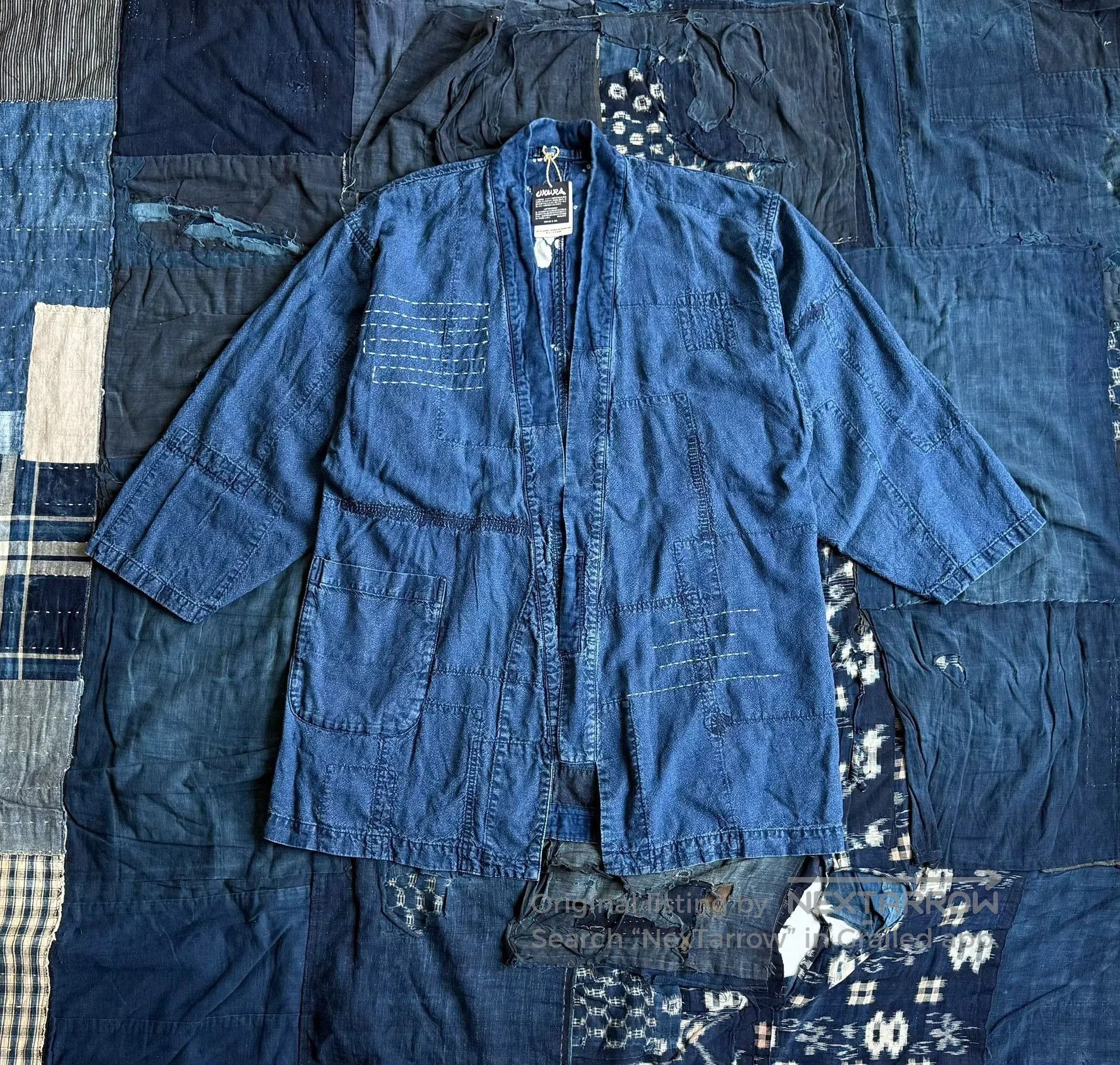 Blue Blue Japan Blue Blue Japan Indigo Dyed Robe Coat. Size US M / EU 48-50 / 2 - 1 Thumbnail