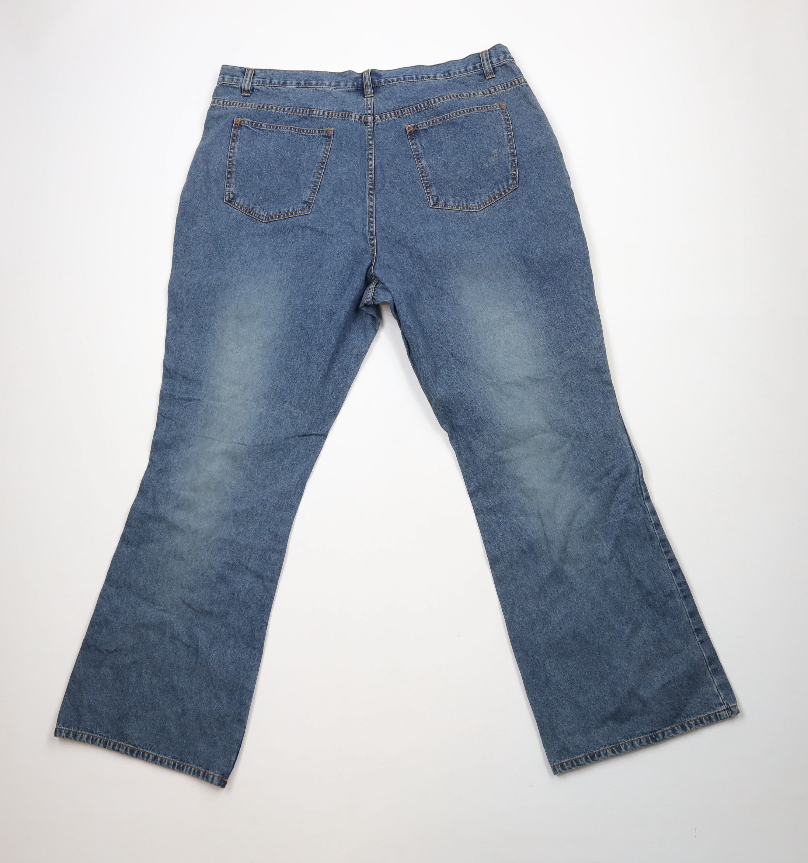 Vintage Vintage 90s Streetwear Patchwork Wide Leg Bell Bottoms Jeans Size 22" - 10 Thumbnail