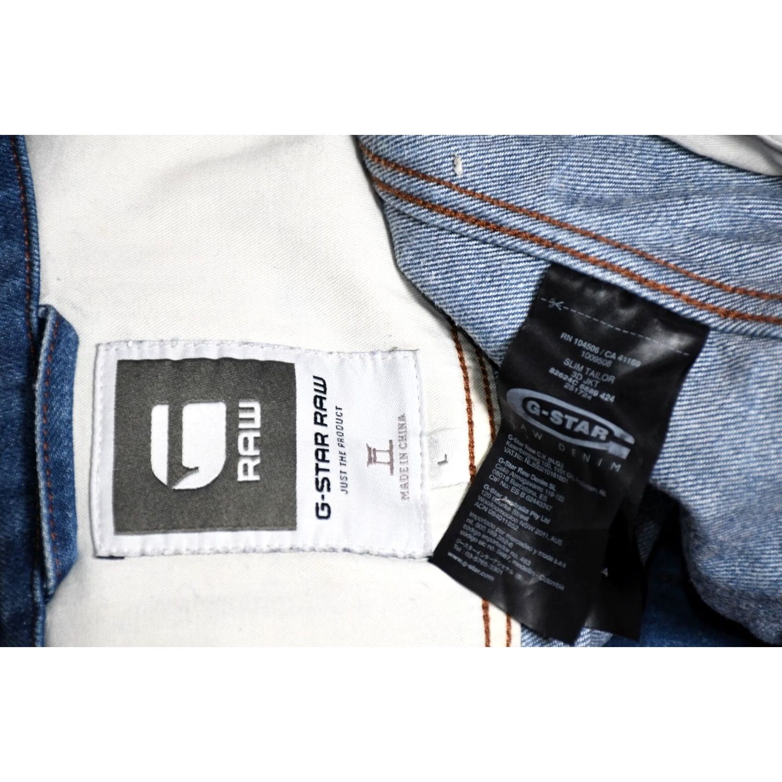 G-Star G-Star Slim Tailor 3D Denim Jacket L Mens Blue Jeans Jacket Size US L / EU 52-54 / 3 - 8 Thumbnail
