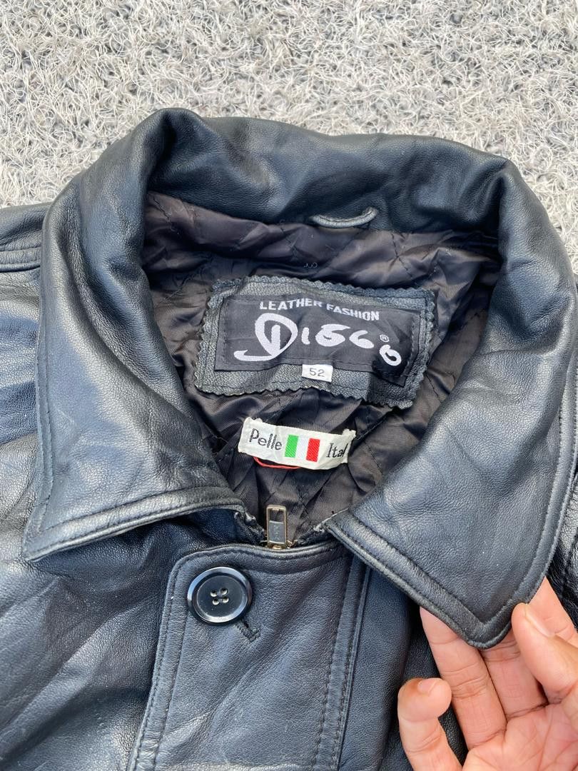 Genuine Leather × Japanese Brand × Leather Black Leather Chore Jacket Style Size US M / EU 48-50 / 2 - 4 Thumbnail