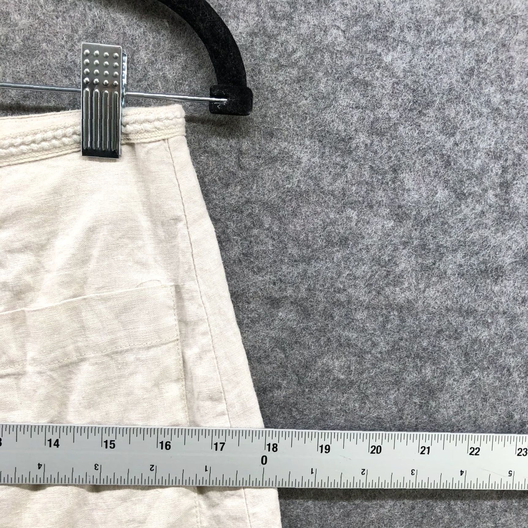 Urban Outfitters Urban Outfitters Mini Skirt Womens Small Linen Blend Zip Front Beige Lightweight Size 28" / US 6 / IT 42 - 5 Thumbnail
