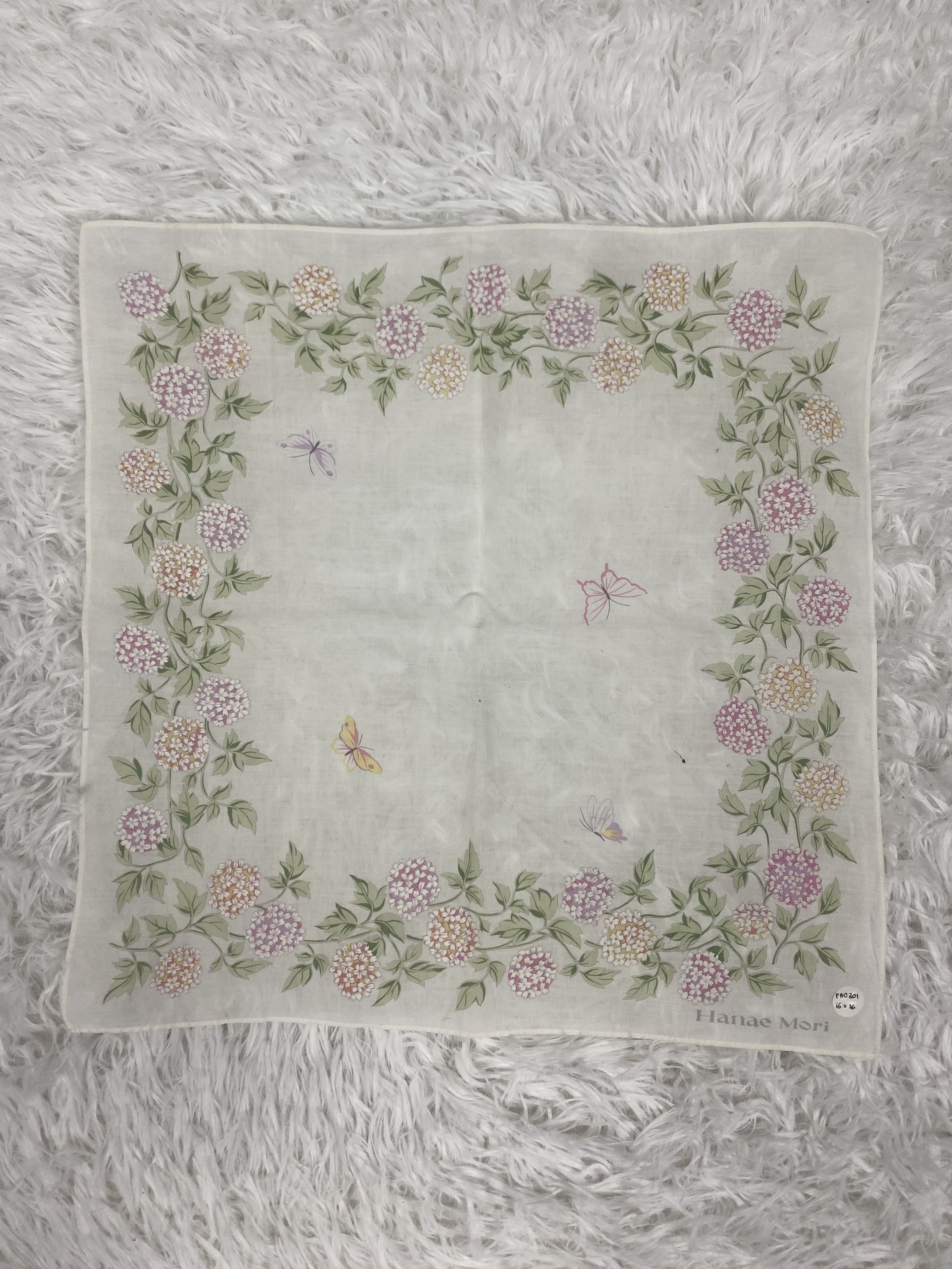 Hanae Mori Vintage Hanae Mori Handkerchief Neckerchief PH0301 Size ONE SIZE - 3 Thumbnail