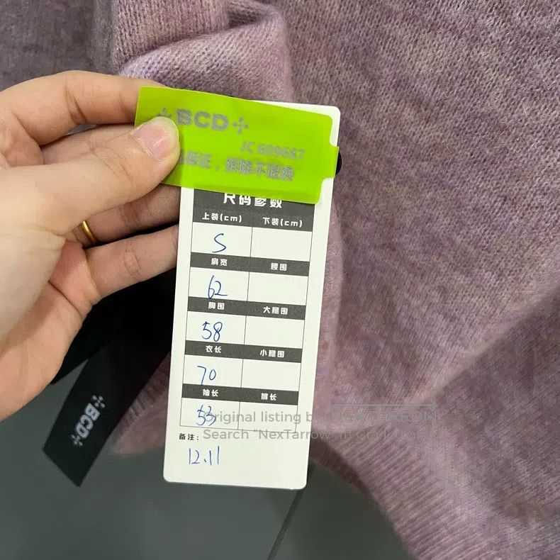 Acne Studios Acne Studios Pink and purple mixed crew neck sweater Size S / US 4 / IT 40 - 5 Thumbnail