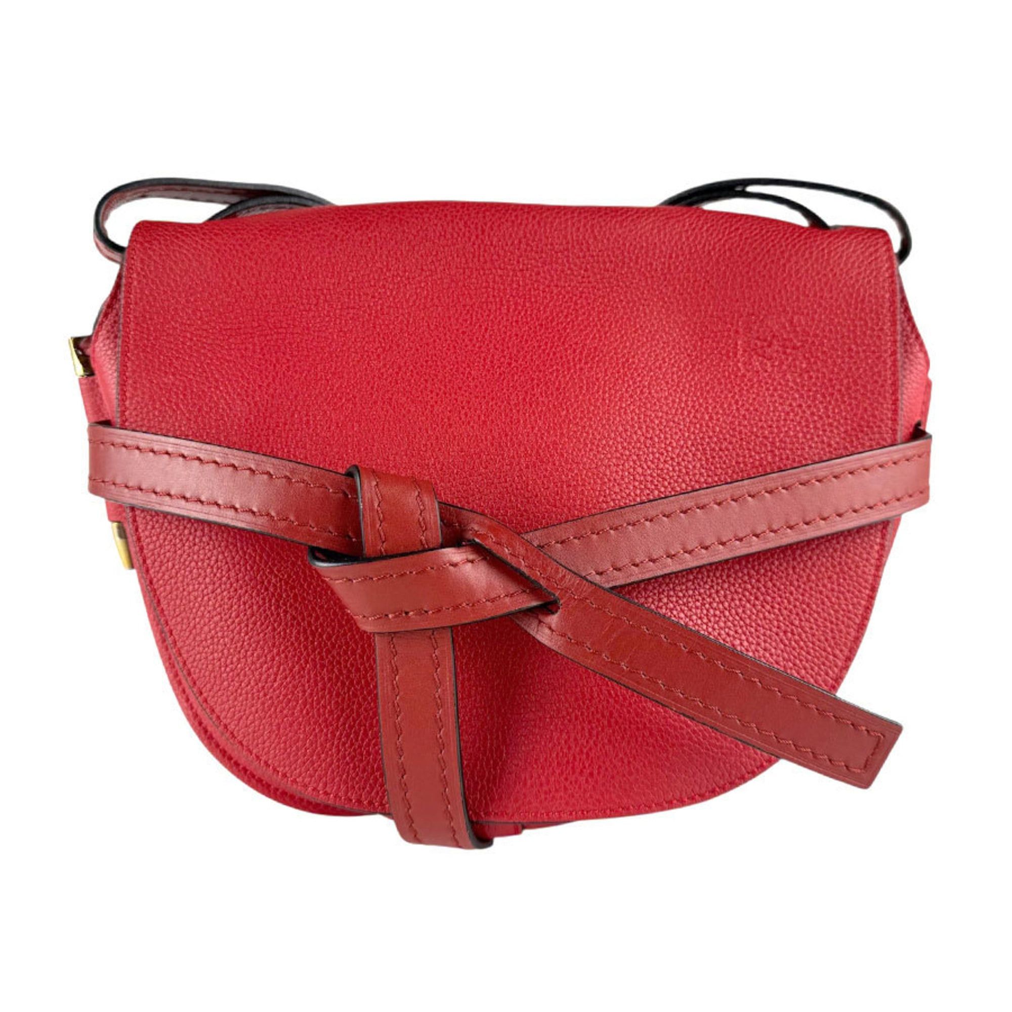 Loewe LOEWE Gate Small Leather Shoulder Bag, Red, Women's, z8668 Size ONE SIZE - 1 Thumbnail